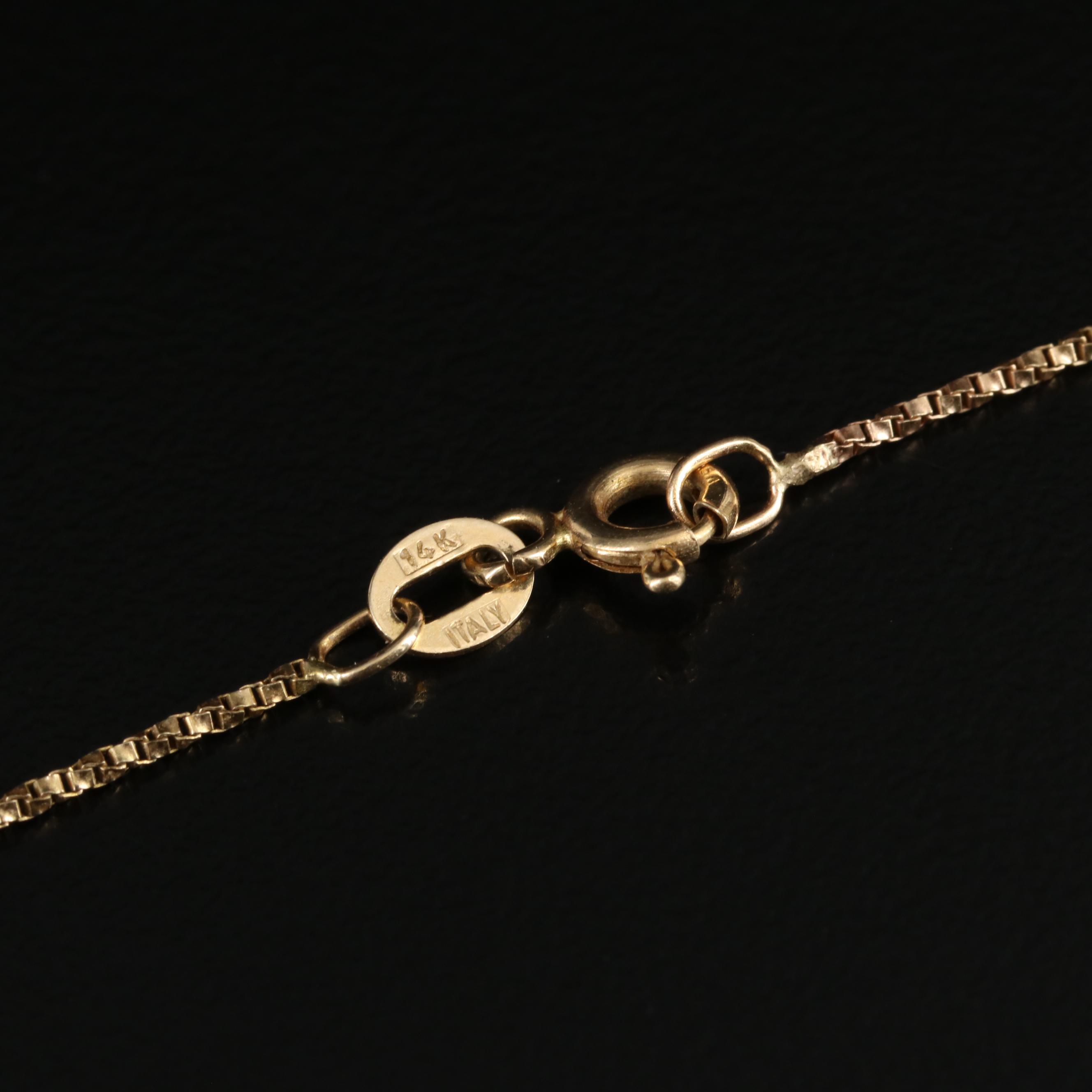14K Box Chain Necklace
