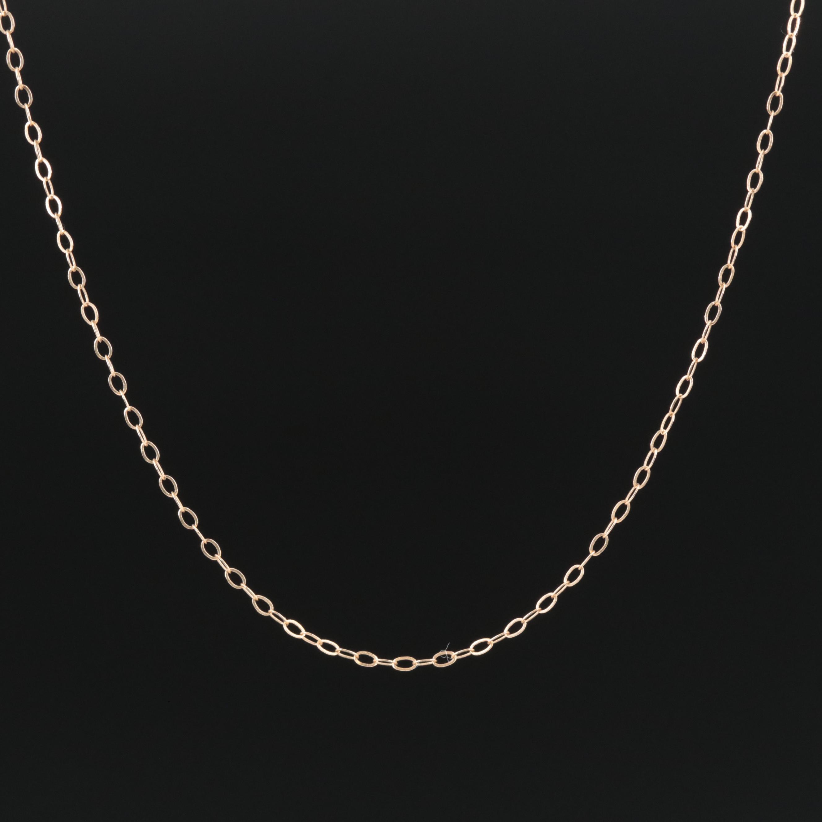 14K Cable Chain Necklace