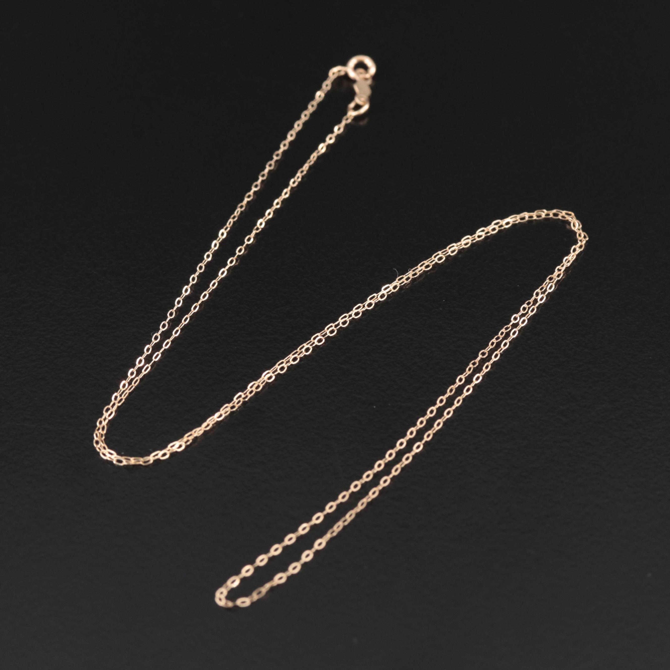 14K Cable Chain Necklace