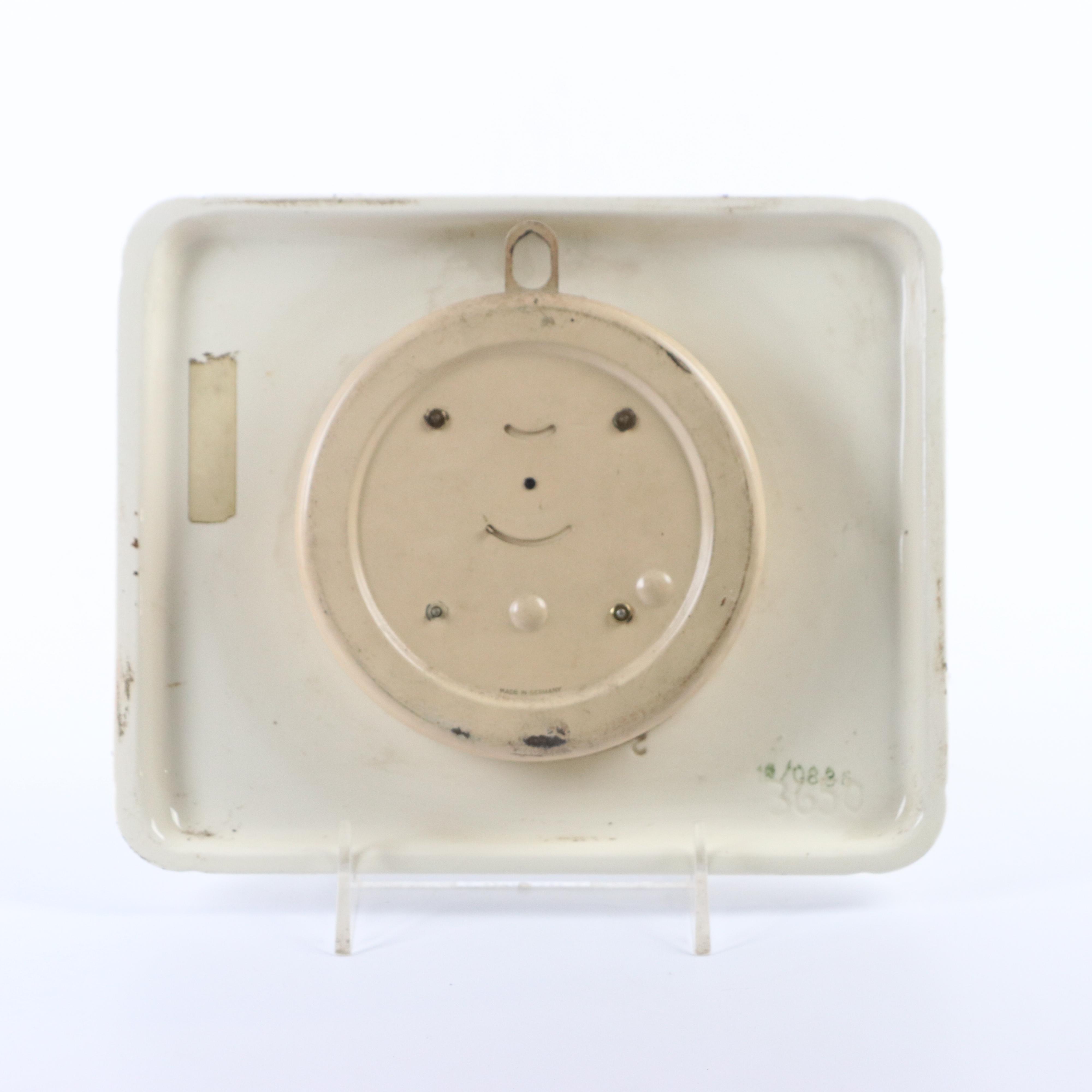 Junghans Porcelain Wall Clock and Telechron Desk Clock