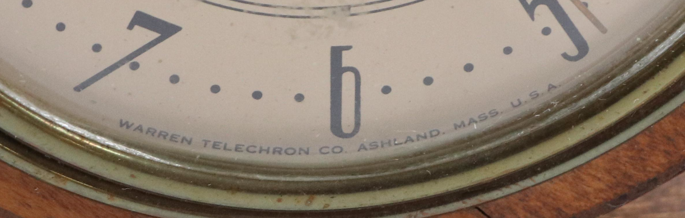 Junghans Porcelain Wall Clock and Telechron Desk Clock