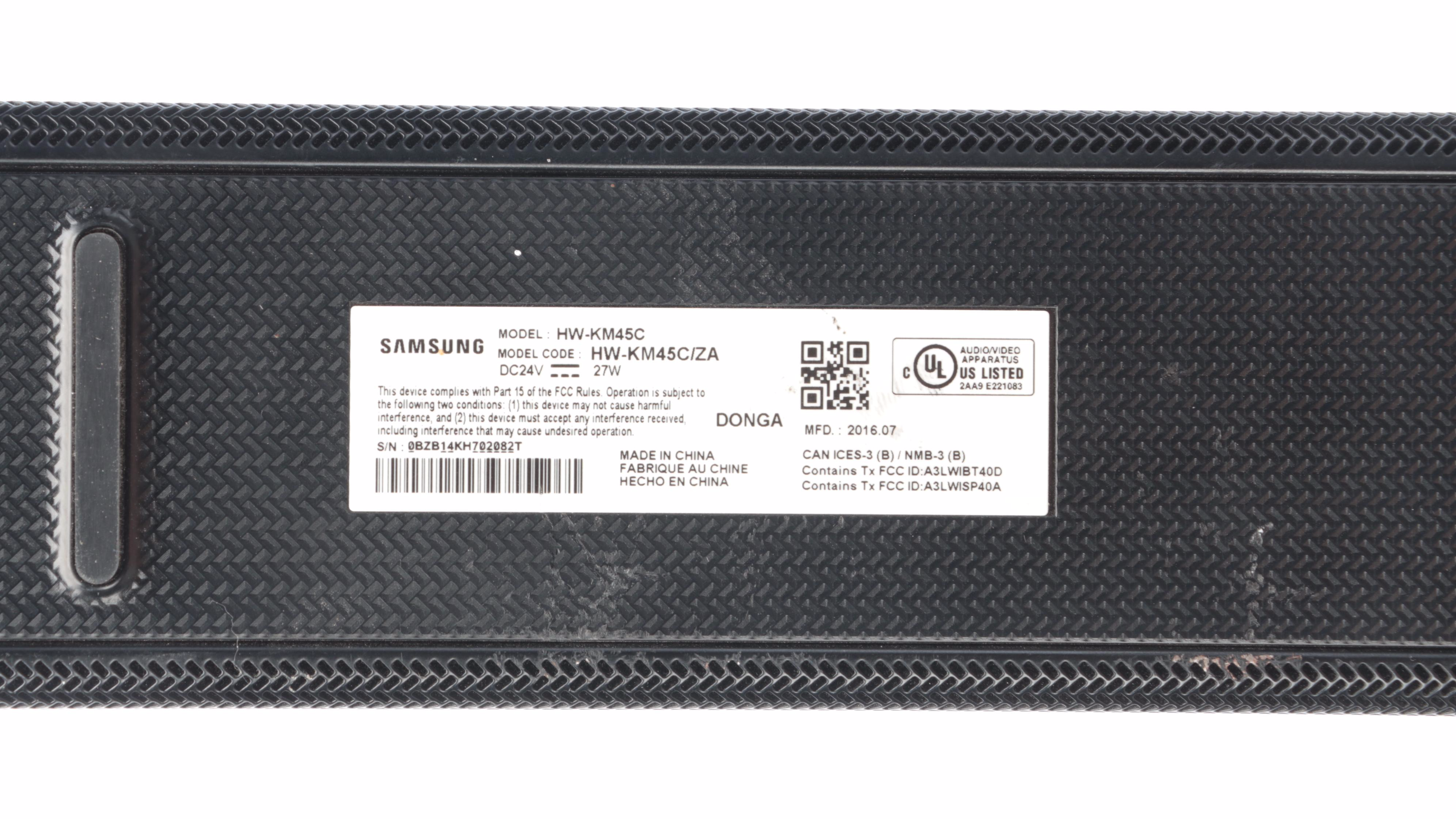 Samsung HW-K450 Sound Bar with PS-WK450 Subwoofer