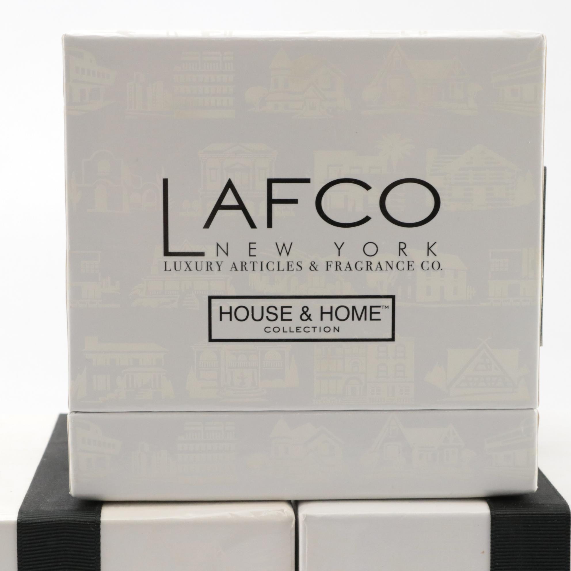 LAFCo House & Home Scented Soy Candles with Painted Tray