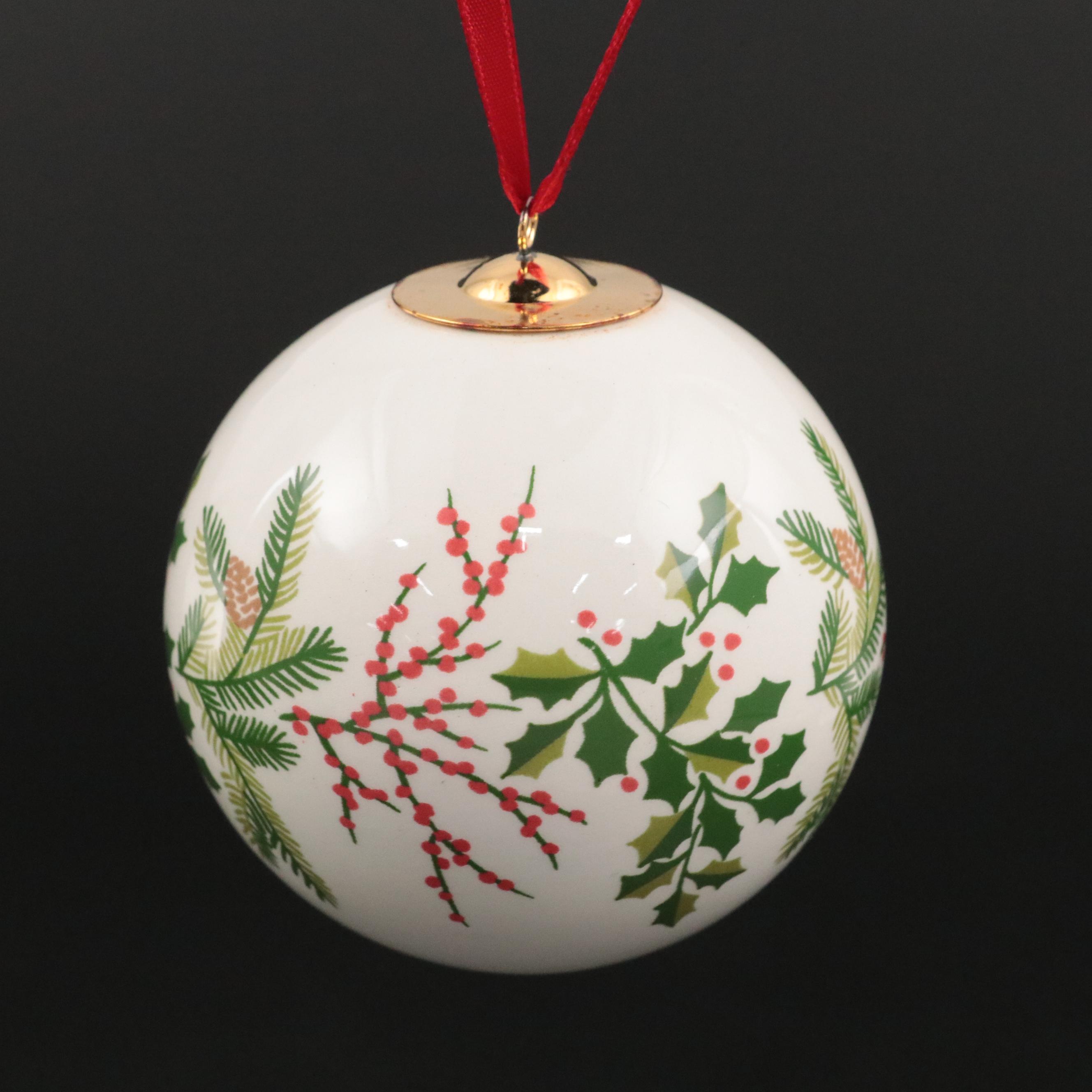 Tiffany & Co. Ceramic Ball Christmas Ornament