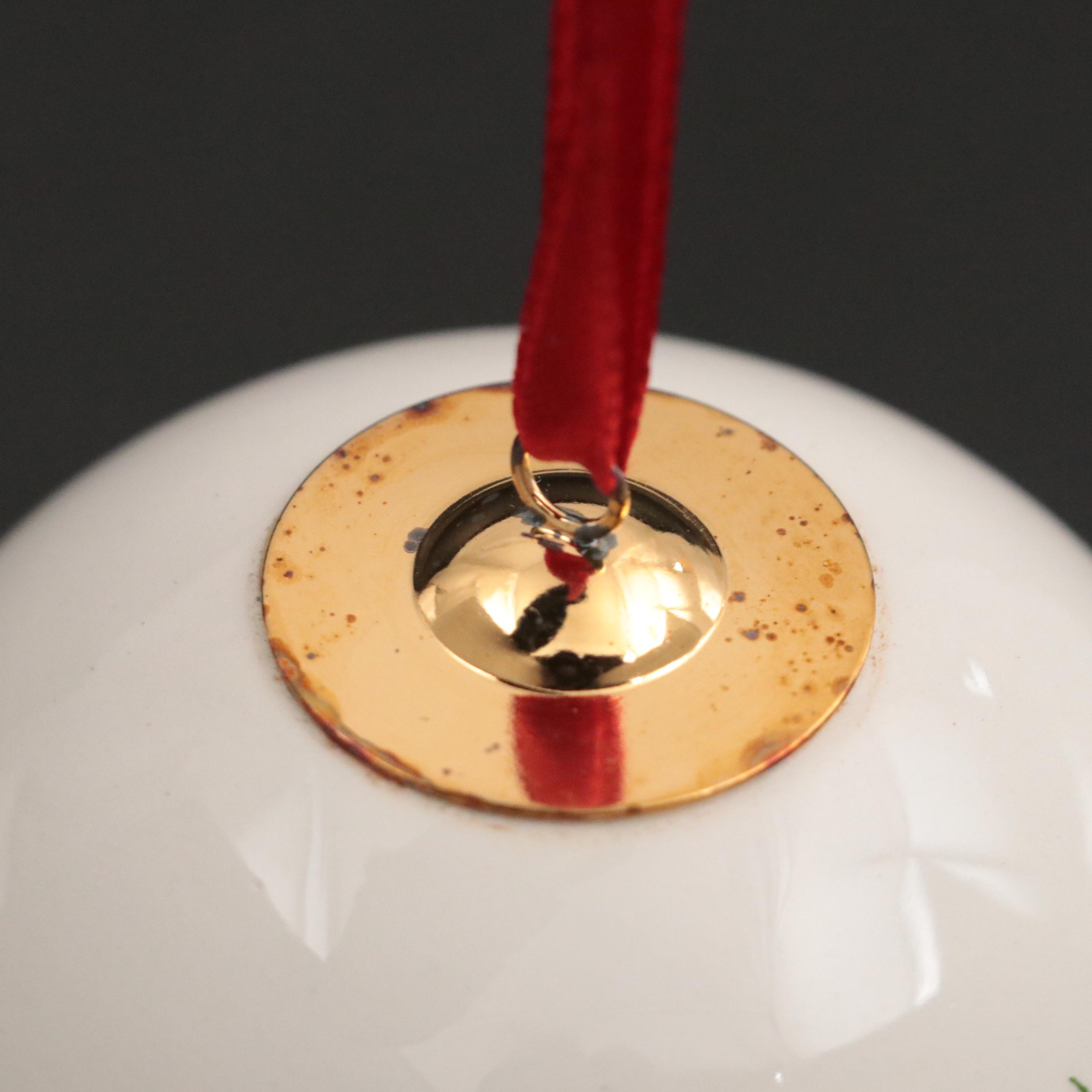 Tiffany & Co. Ceramic Ball Christmas Ornament