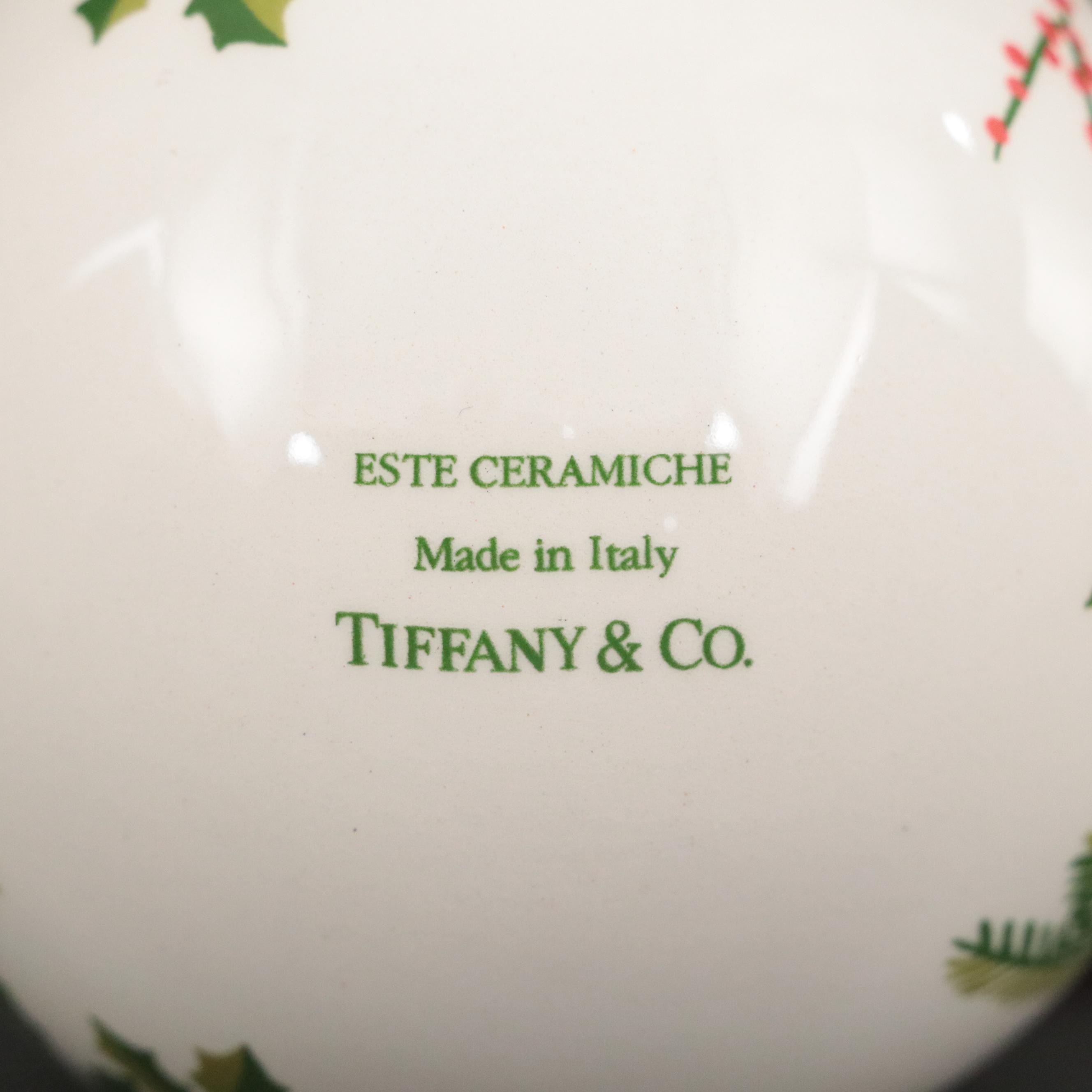 Tiffany & Co. Ceramic Ball Christmas Ornament