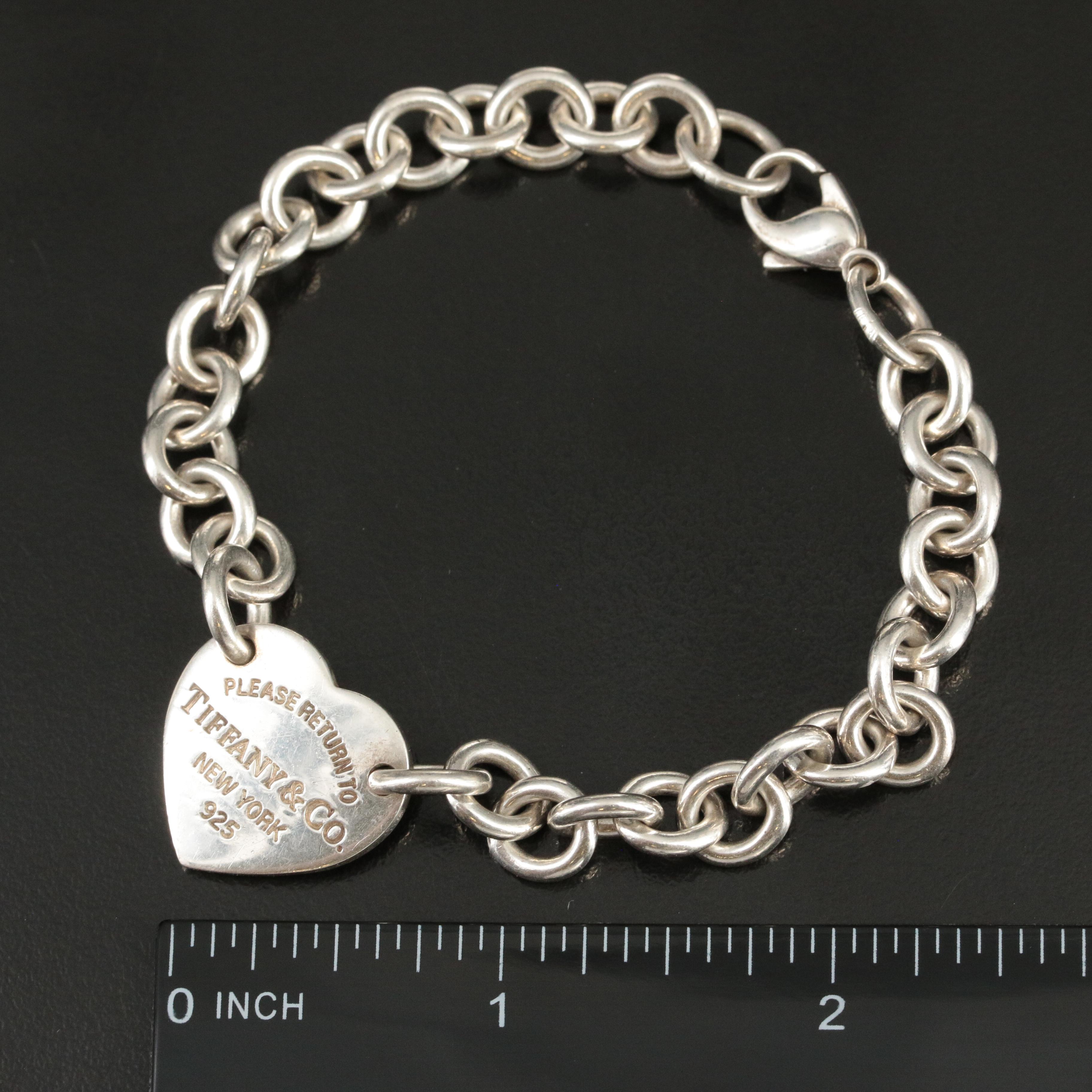 Tiffany & Co. "Return to Tiffany" Sterling Heart Bracelet