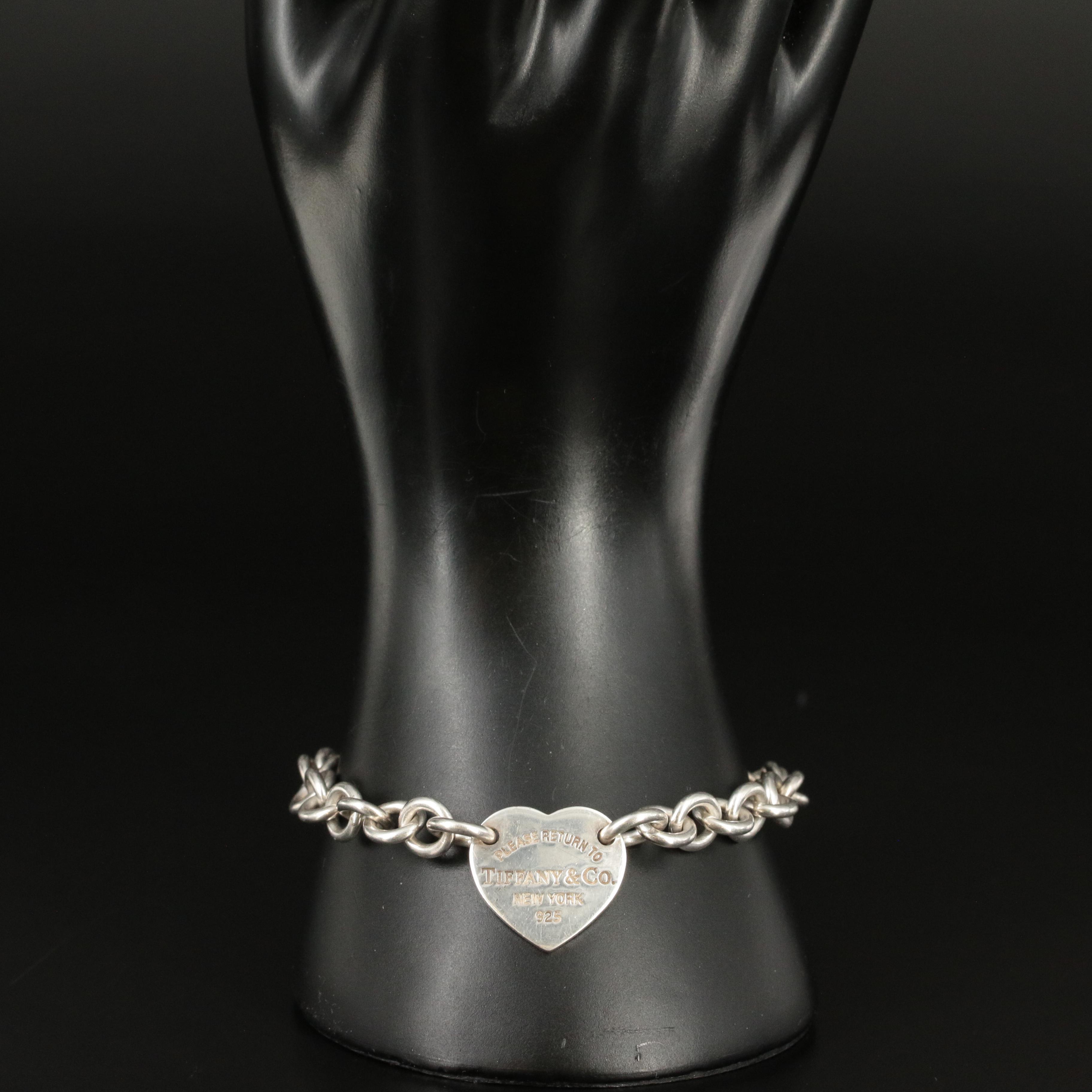 Tiffany & Co. "Return to Tiffany" Sterling Heart Bracelet
