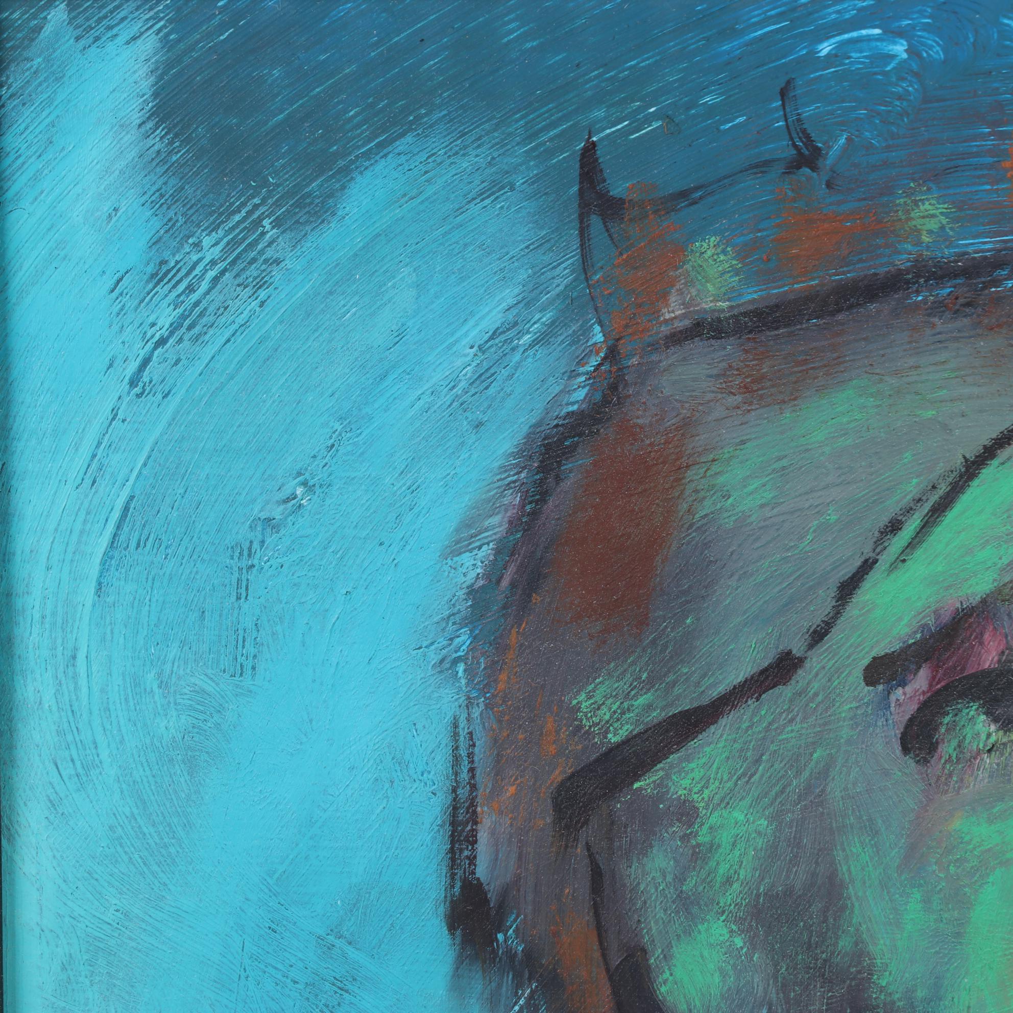 Abstract Portrait Oil Painting, 21st Century