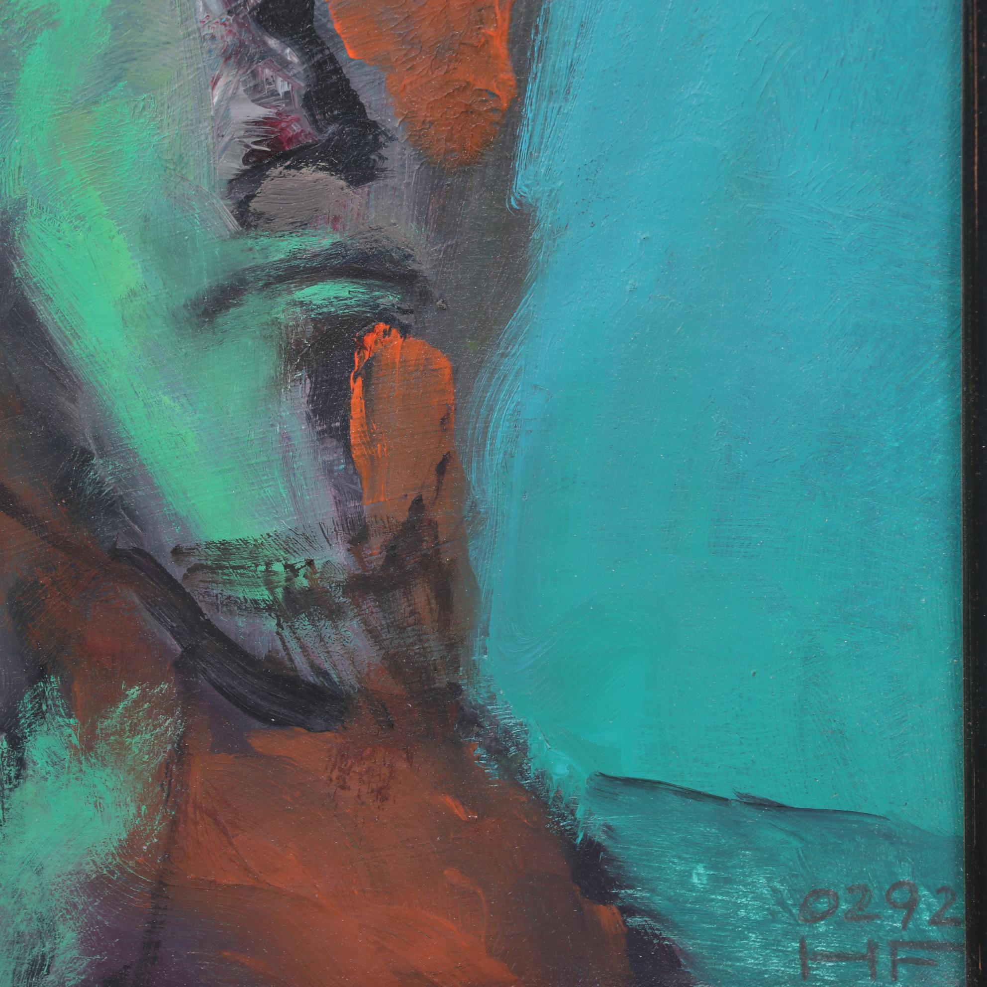 Abstract Portrait Oil Painting, 21st Century