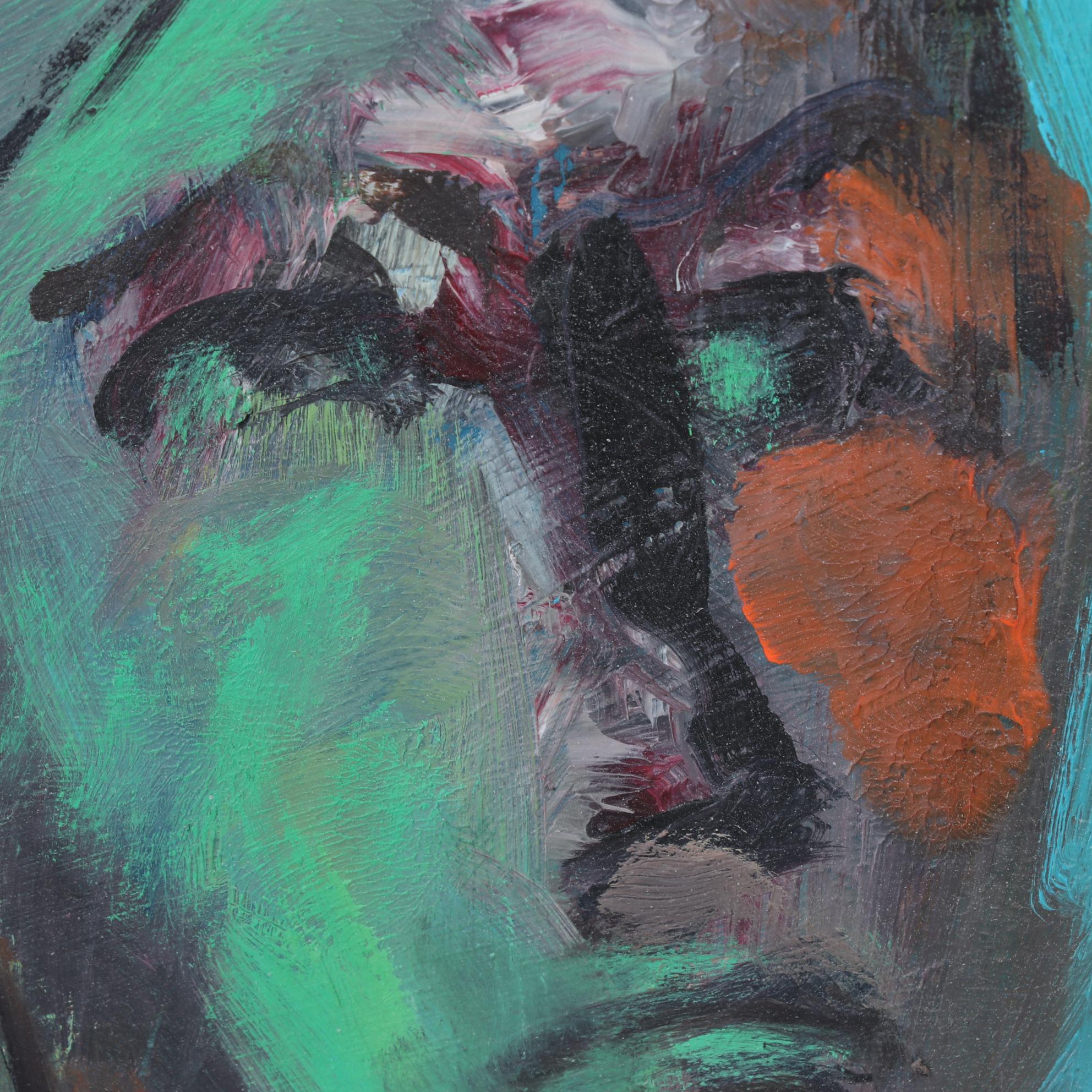 Abstract Portrait Oil Painting, 21st Century