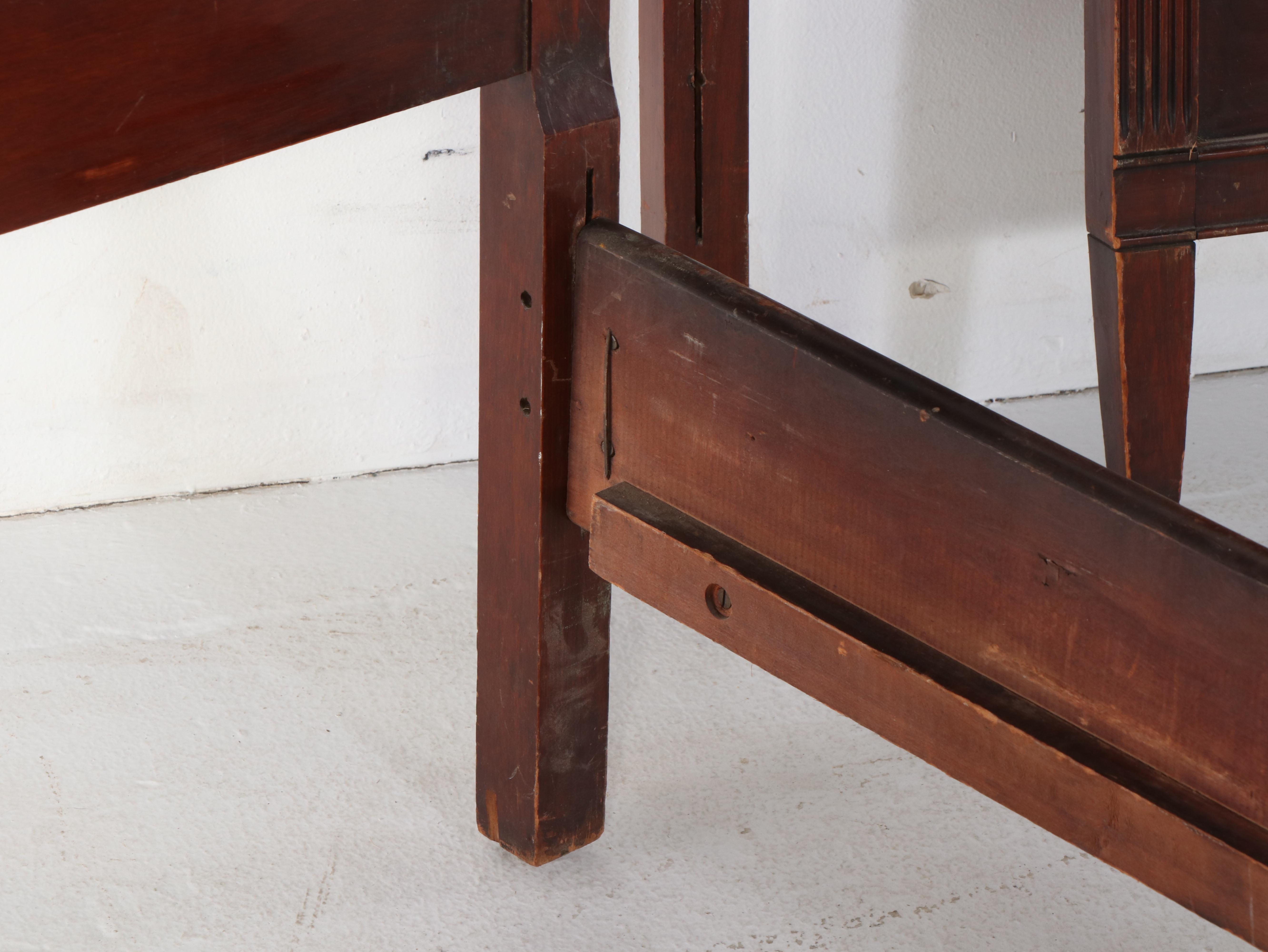 Pair of Federal Style Mahogany Twin Bed Frames