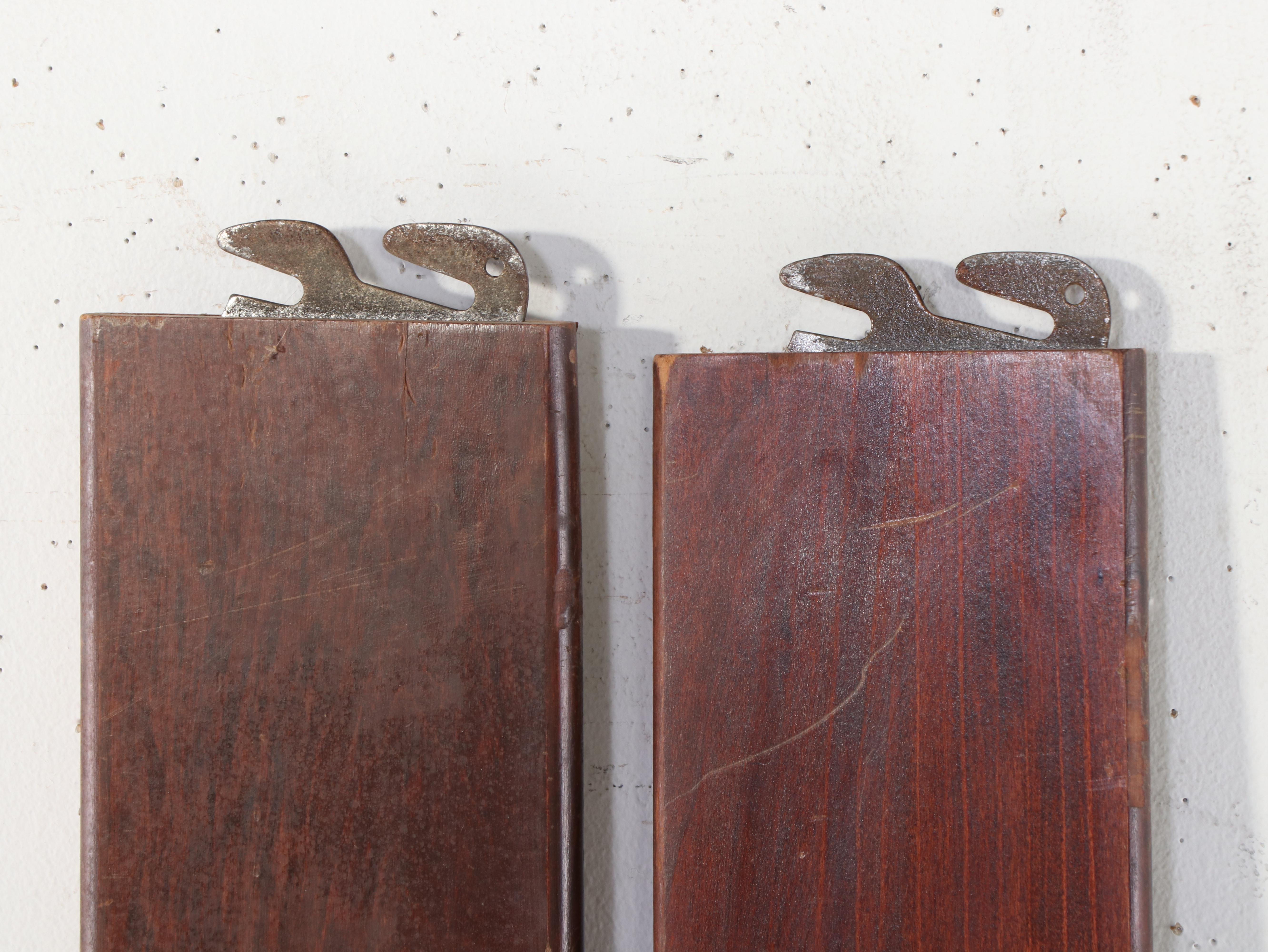 Pair of Federal Style Mahogany Twin Bed Frames