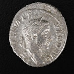 Ancient Roman Imperial AR Denarius Coin of Severus Alexander, ca. 222 A.D.