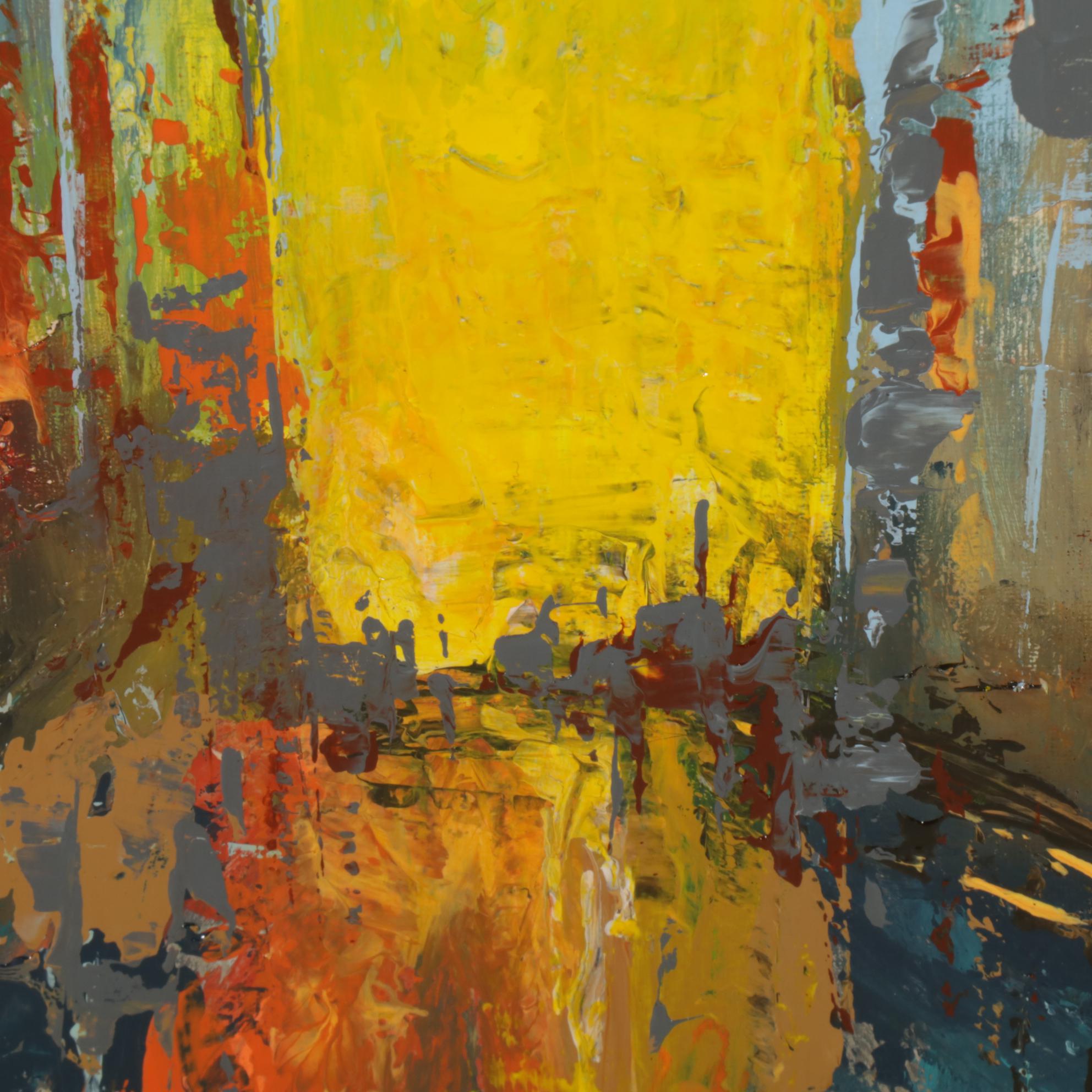 Farshad Lanjani Abstract Acrylic Painting, 21st Century