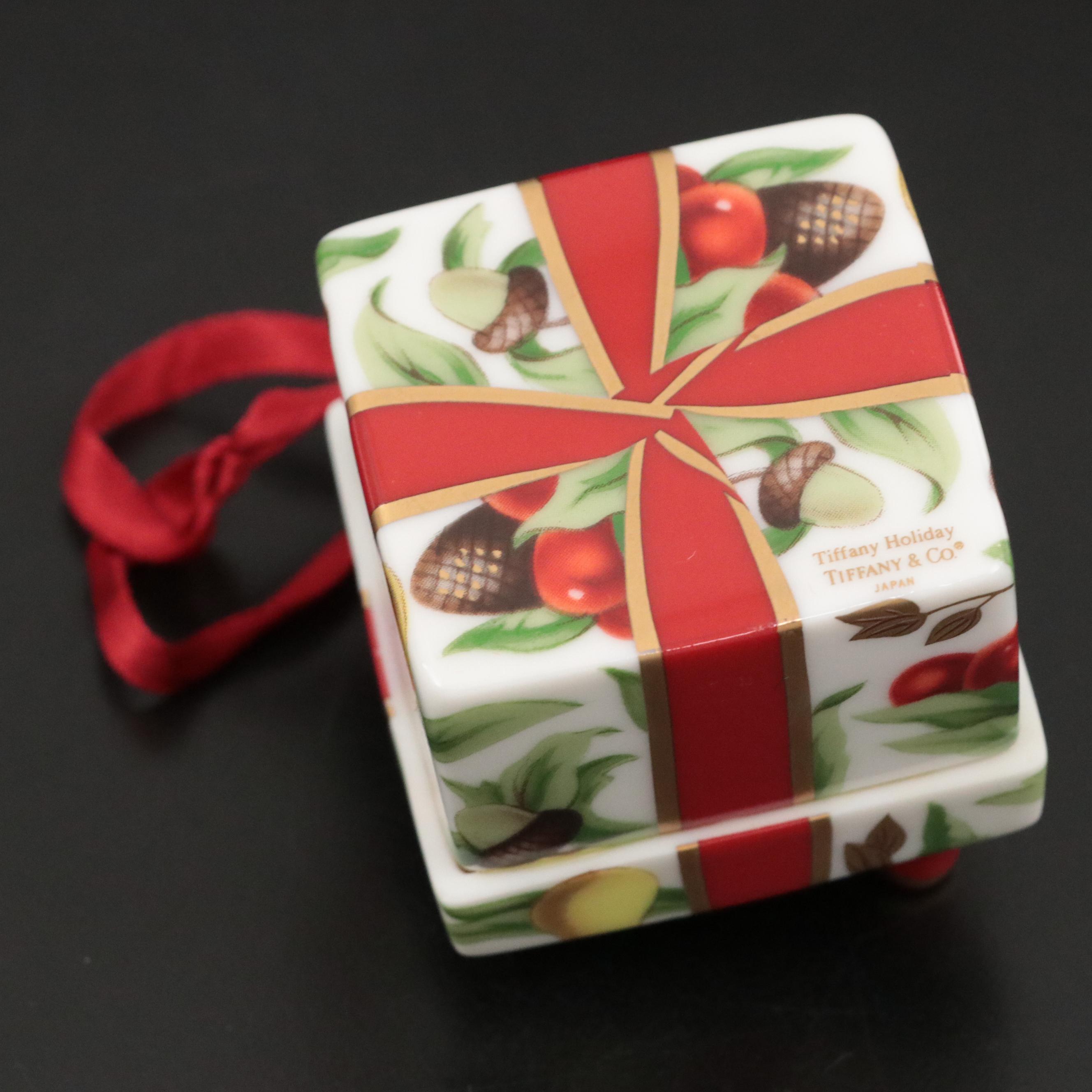 Tiffany & Co. "Tiffany Holiday" Porcelain Christmas Ornament