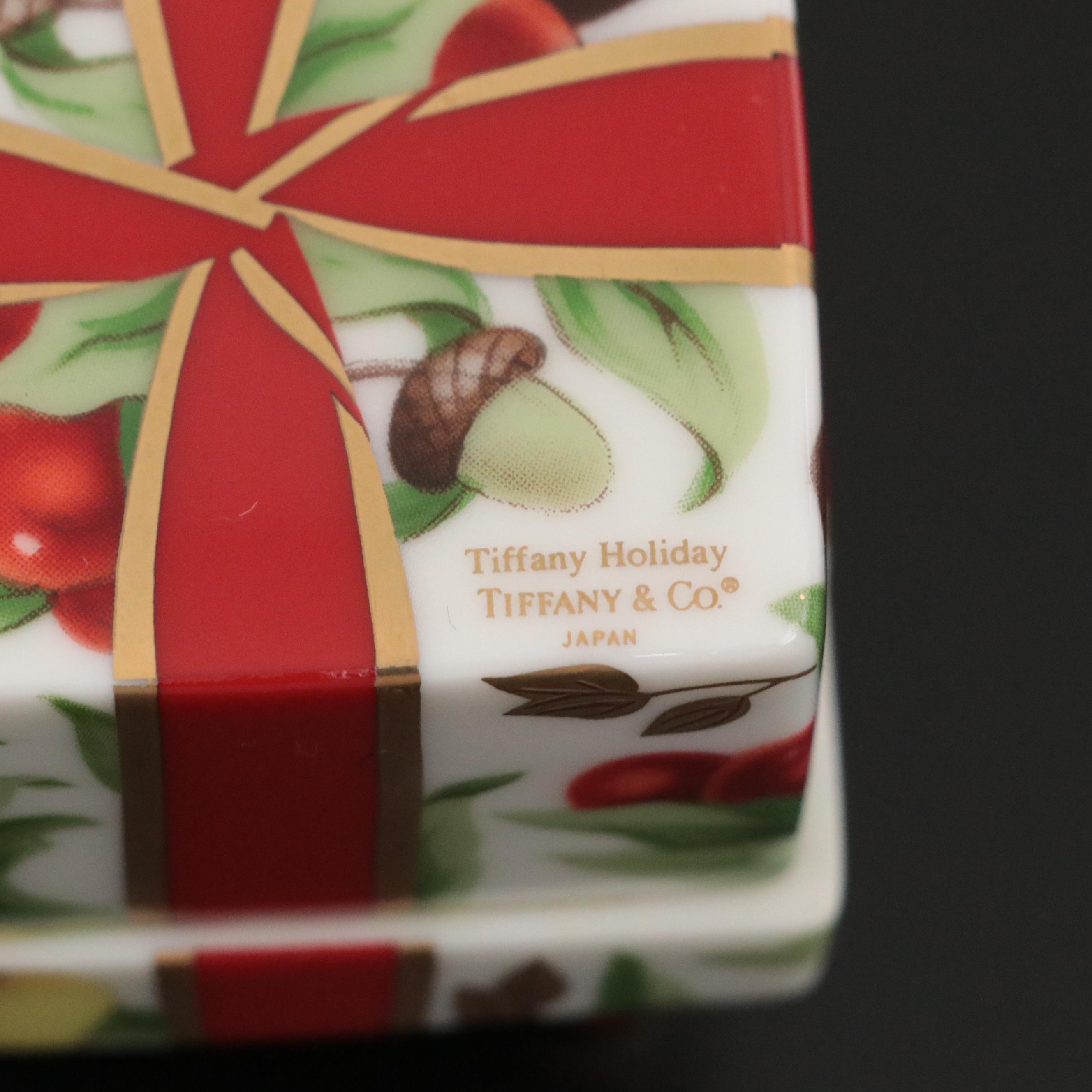 Tiffany & Co. "Tiffany Holiday" Porcelain Christmas Ornament