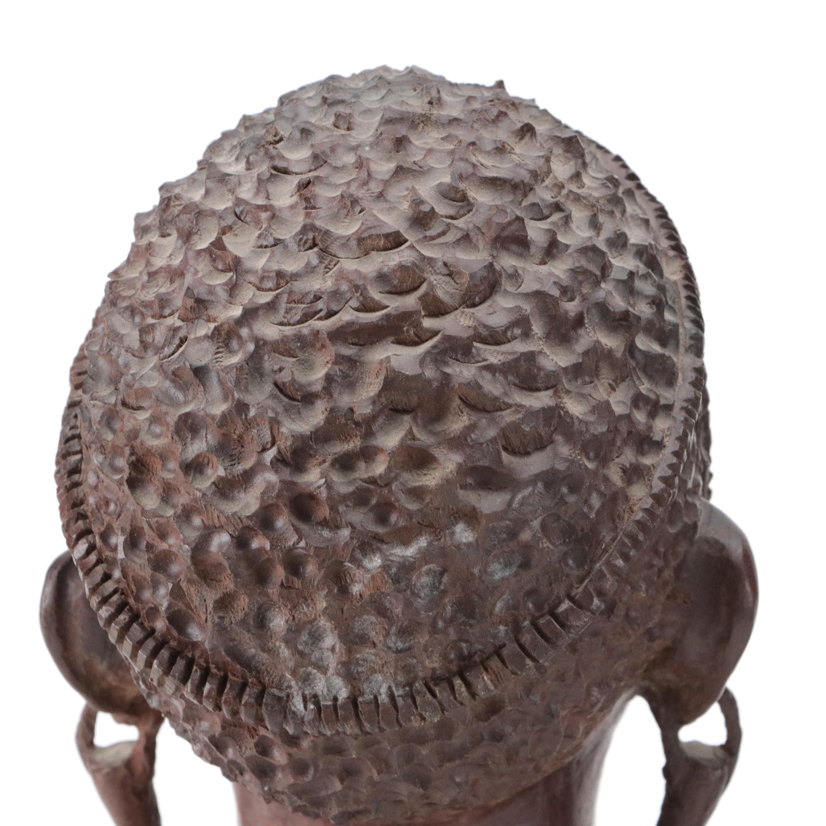 Modern African Shona Tribe Male and Female Portrait Busts