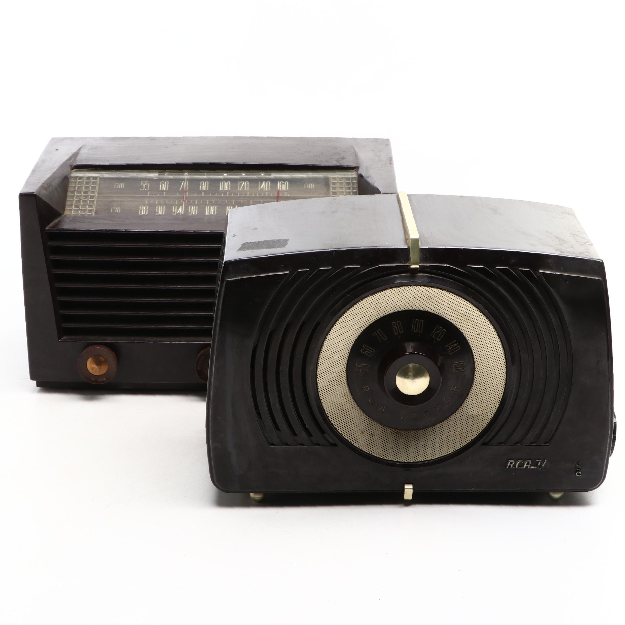 Philco Model 51-934 and RCA Victor Model X-551 Table Top Radios, Mid-20th C.