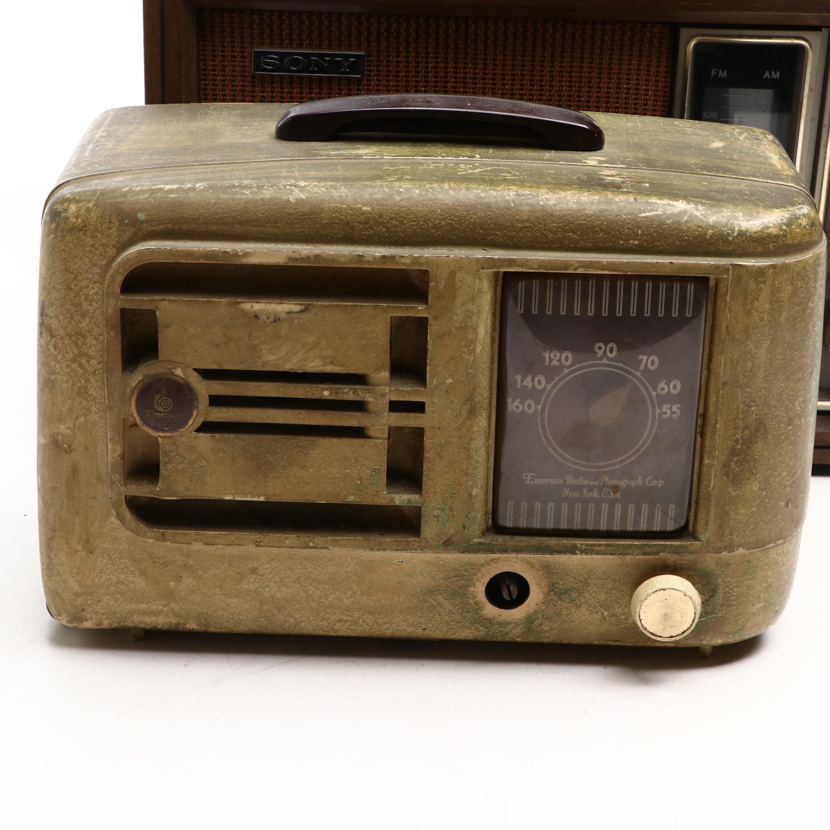 RCA Victor Model 75X11, Sony, General Electric and Other Tabletop Radios