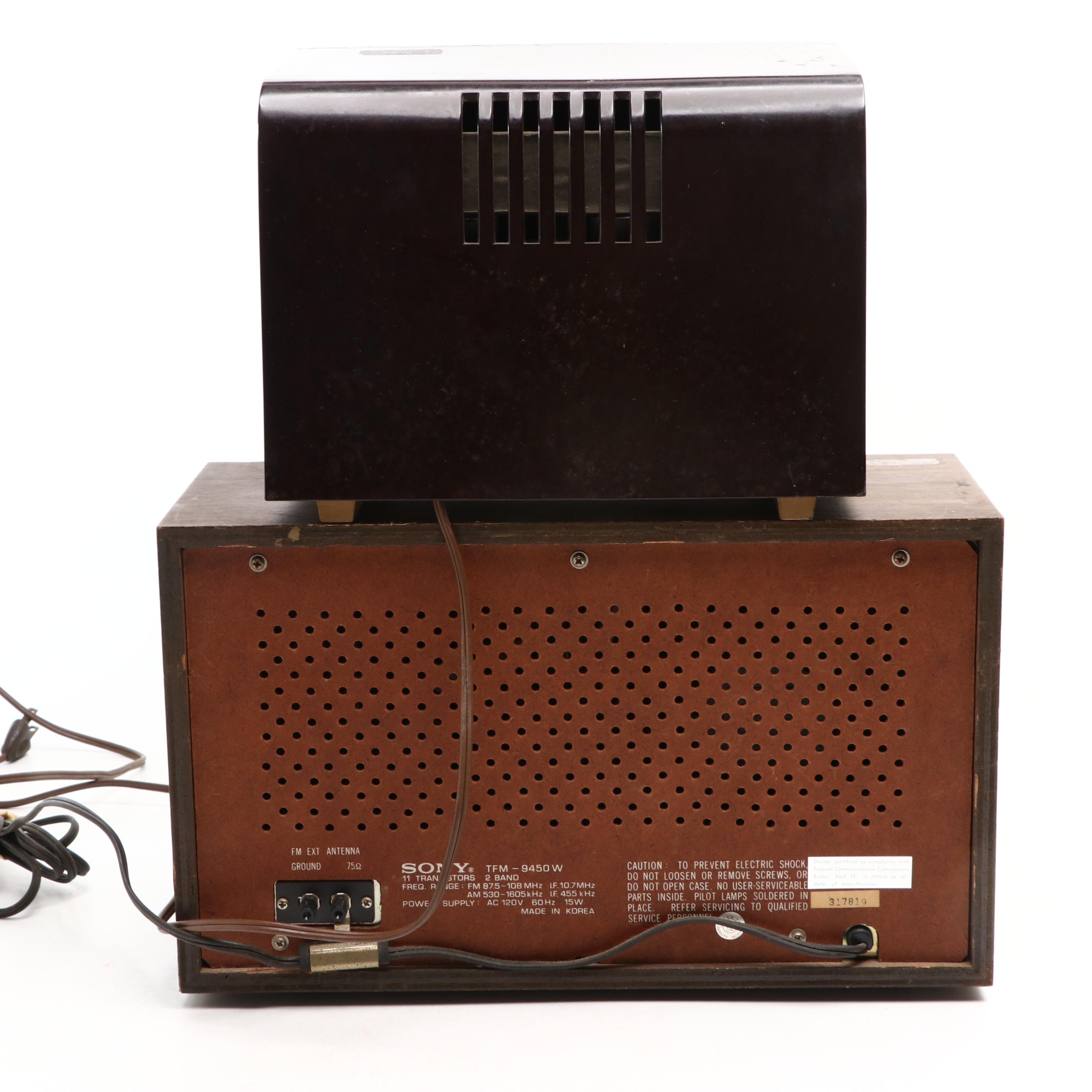 RCA Victor Model 75X11, Sony, General Electric and Other Tabletop Radios