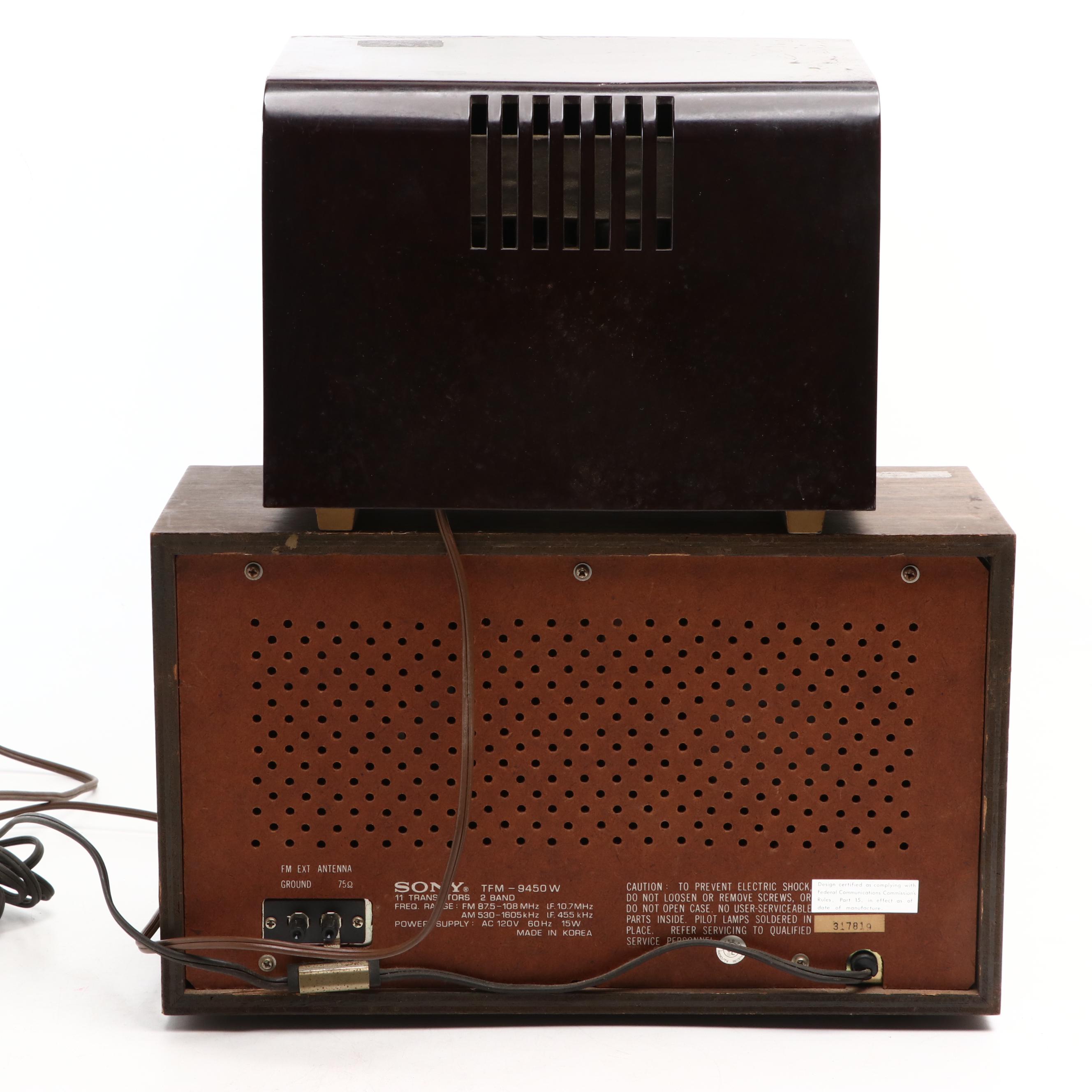 RCA Victor Model 75X11, Sony, General Electric and Other Tabletop Radios