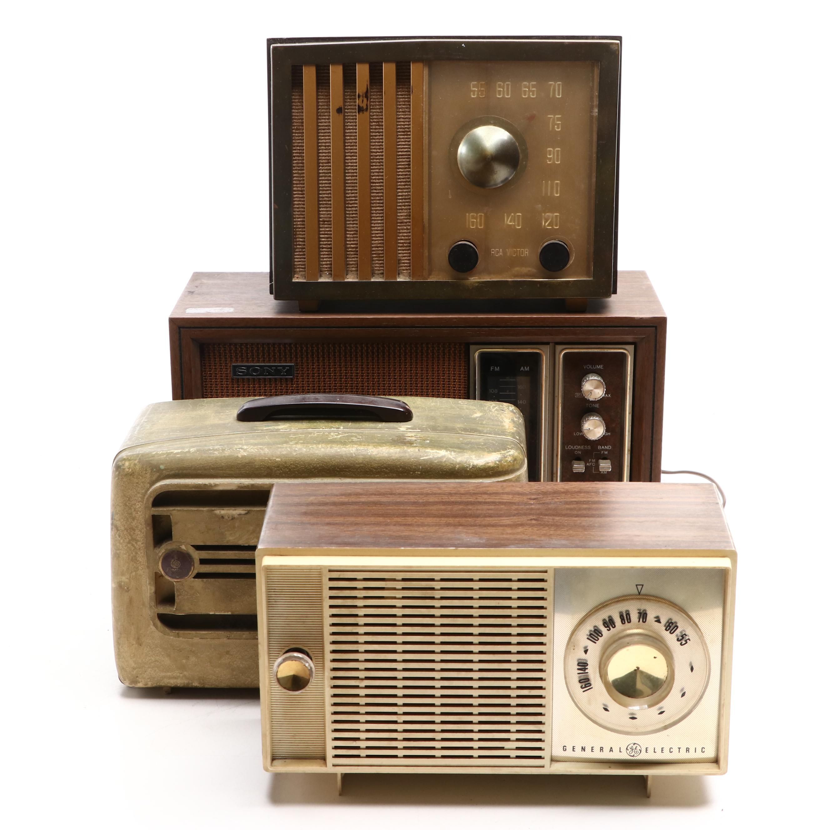 RCA Victor Model 75X11, Sony, General Electric and Other Tabletop Radios