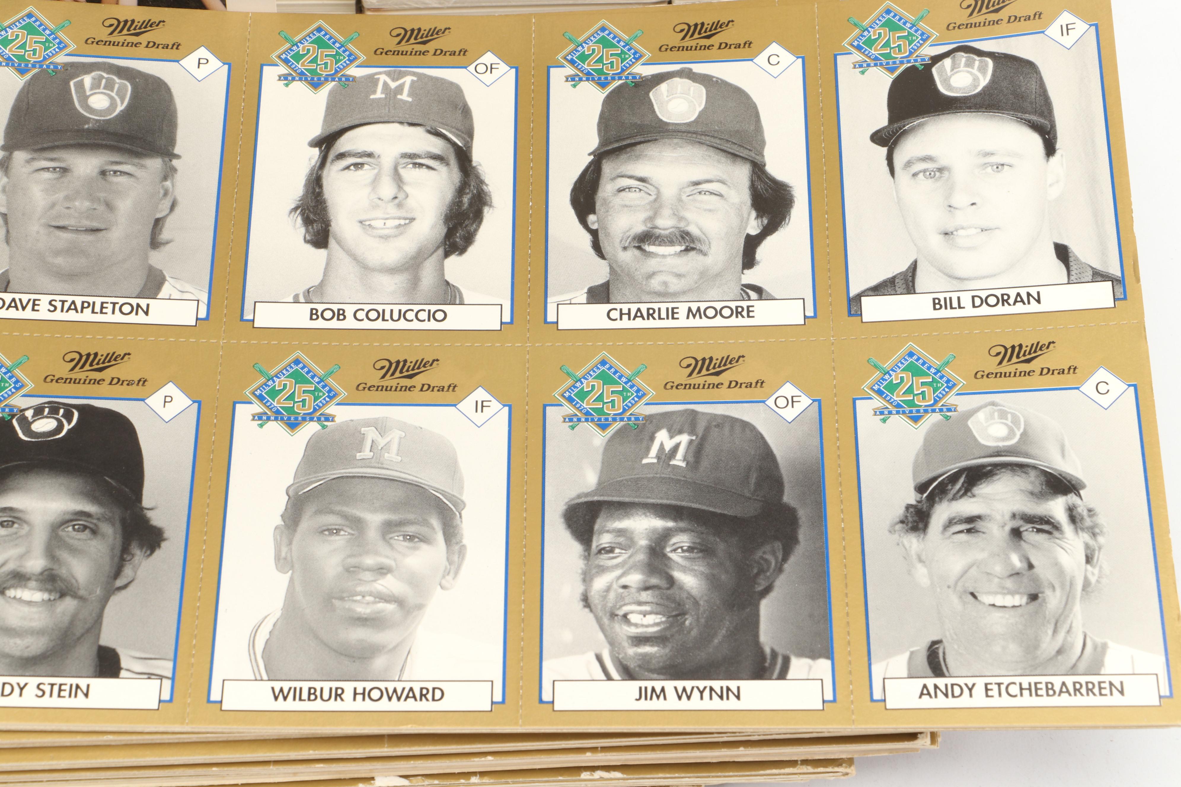 Milwaukee Brewers Baseball Cards, Pins, Hats, and More, Late 20th Century