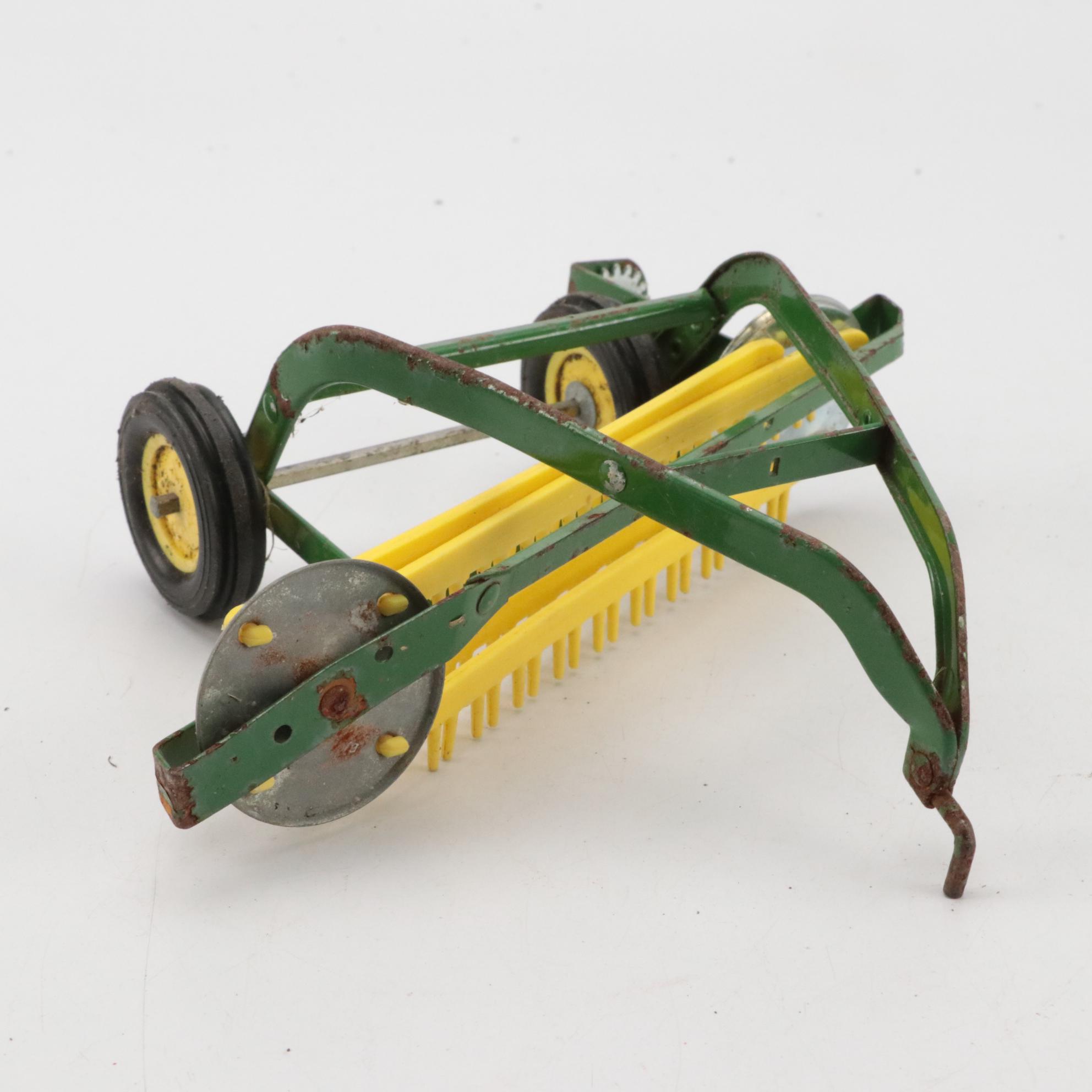 International Cast Metal, Tin Litho, Other Diecast Toy Tractors With Implements