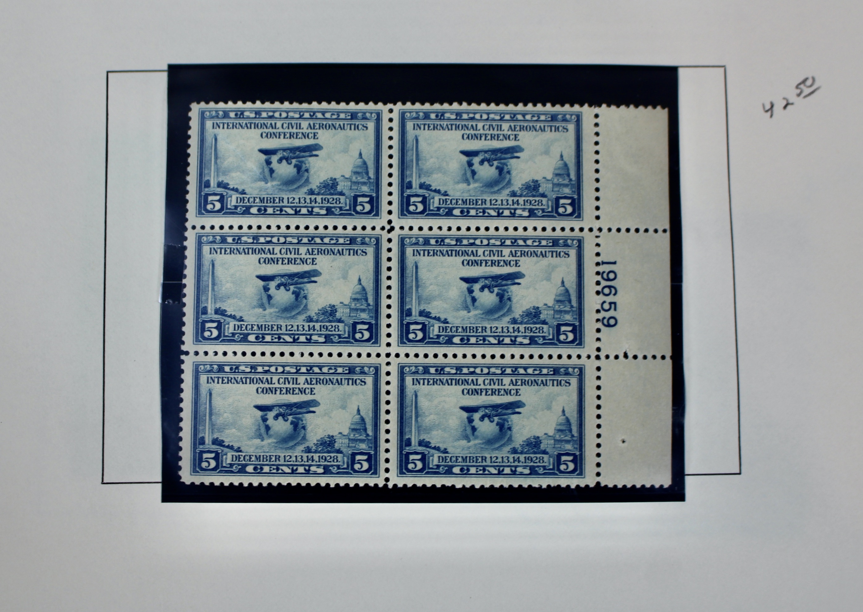 Twenty-Eight Early U.S. Postage Stamp Plate Blocks