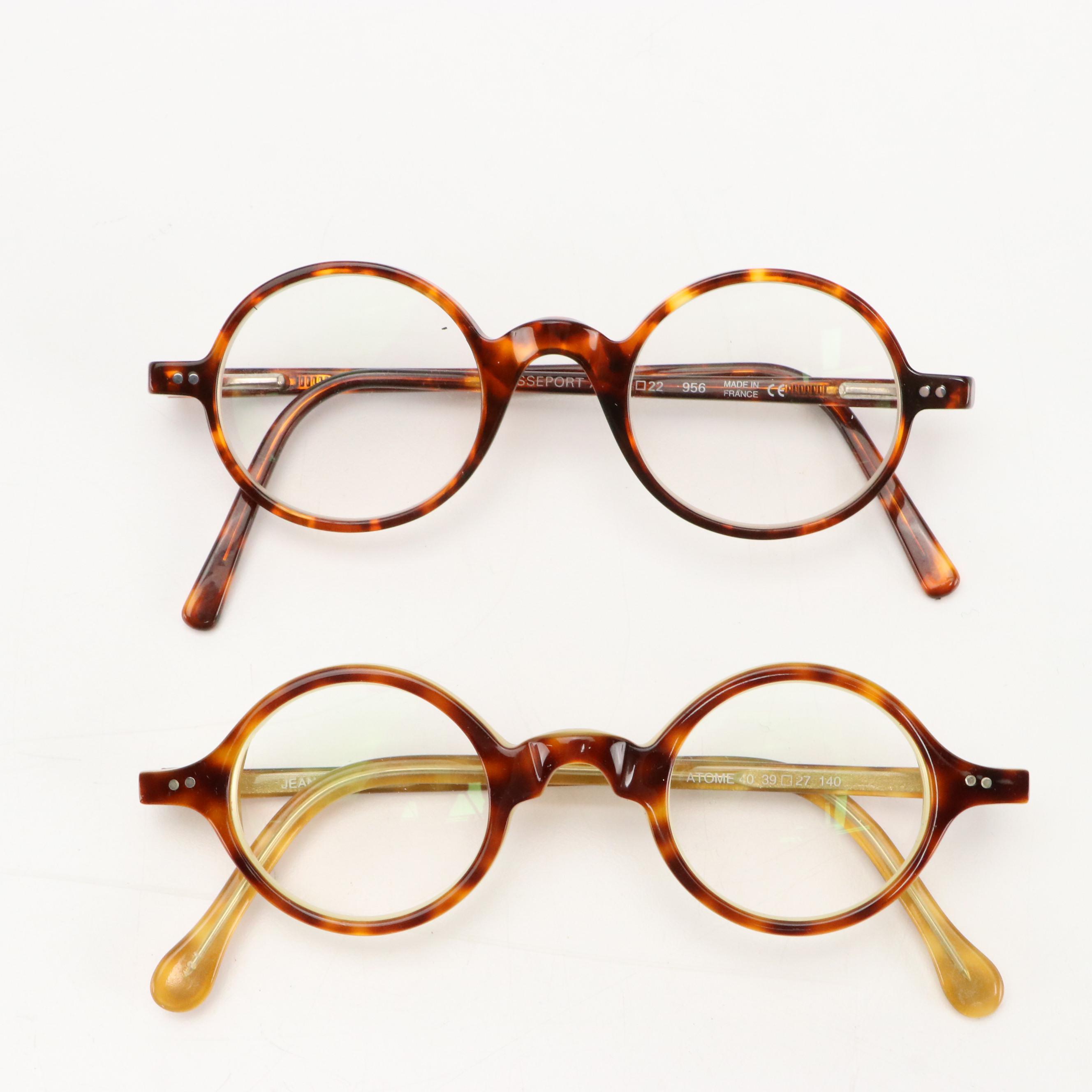 Assorted Round Tortoise Prescription Glasses in Cases