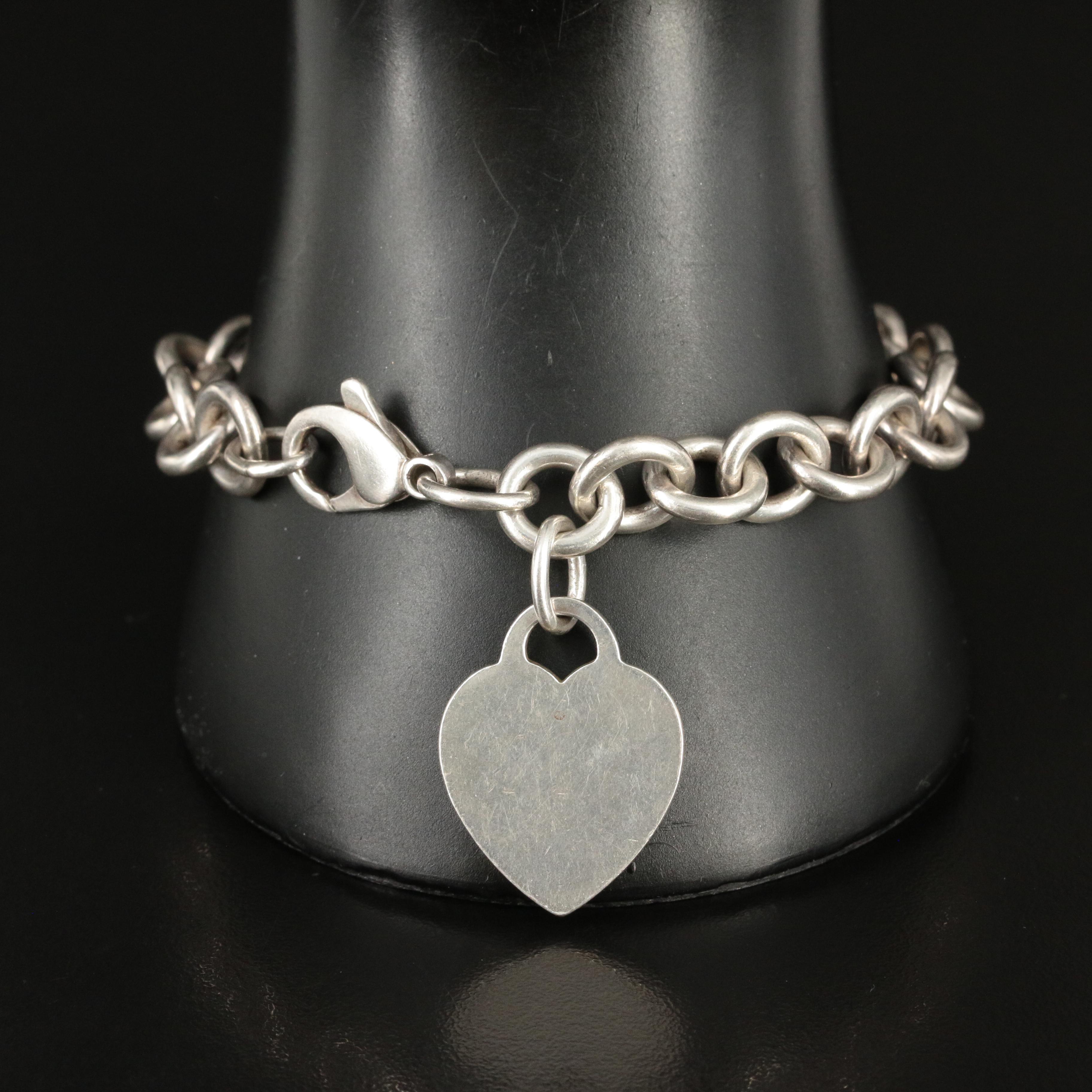 Tiffany & Co. Sterling Heart Tag Bracelet