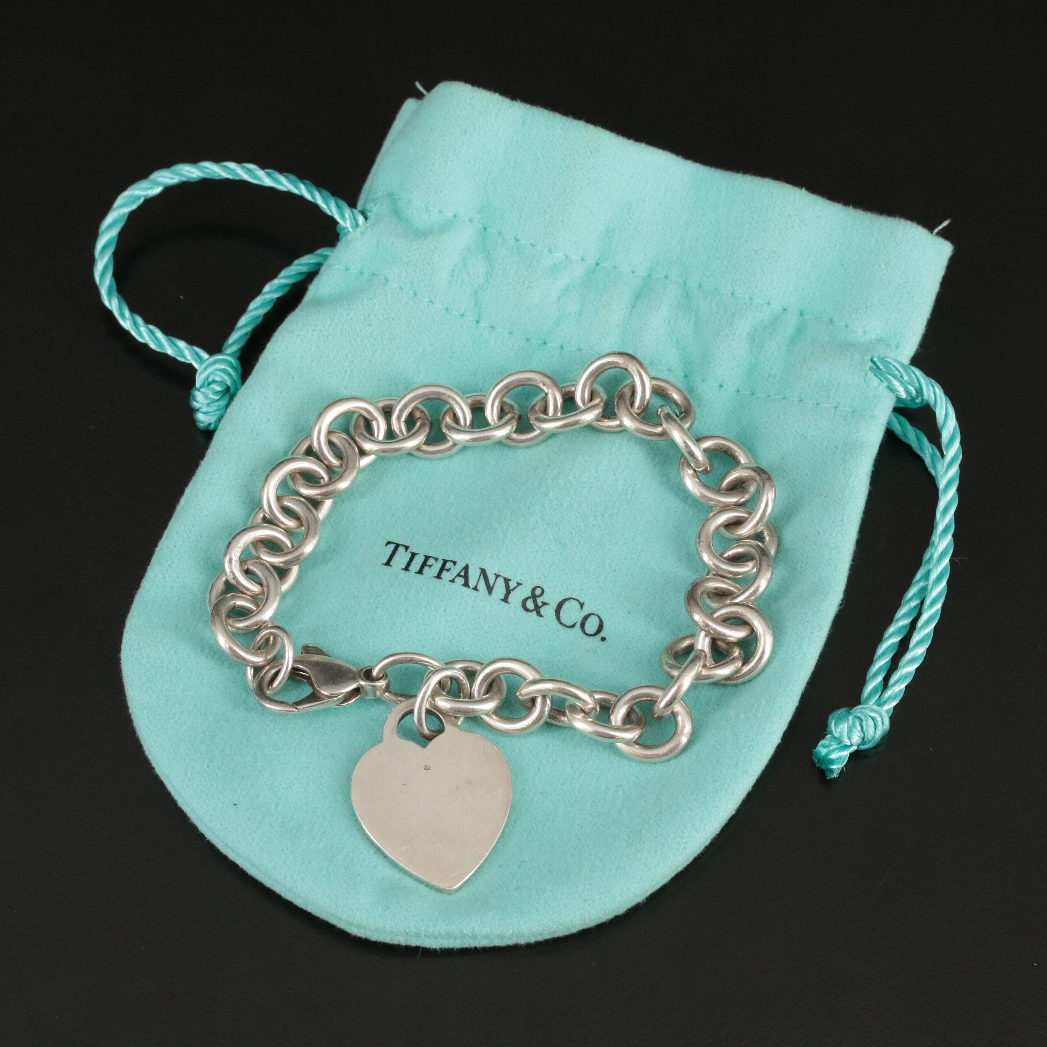 Tiffany & Co. Sterling Heart Tag Bracelet