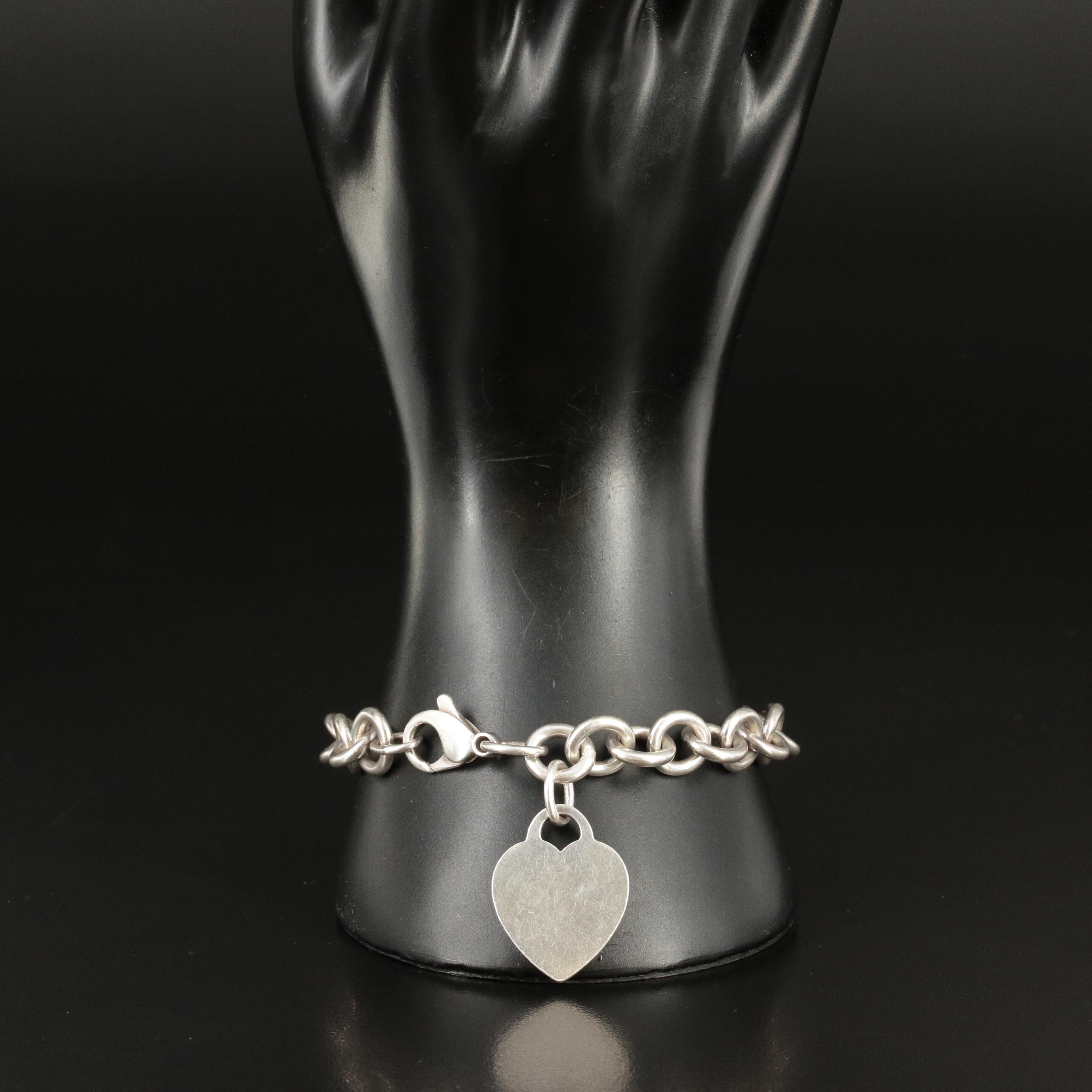Tiffany & Co. Sterling Heart Tag Bracelet