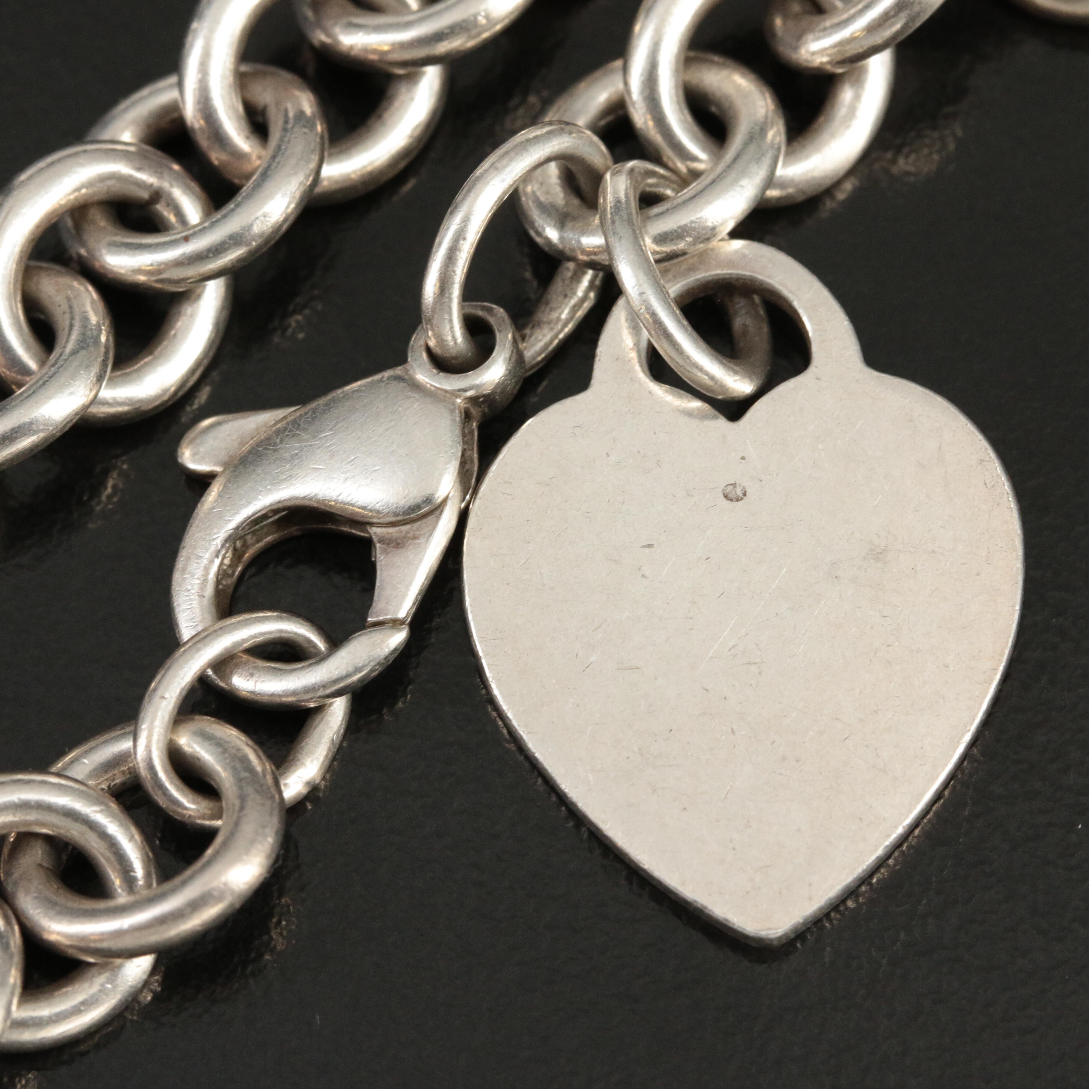 Tiffany & Co. Sterling Heart Tag Bracelet