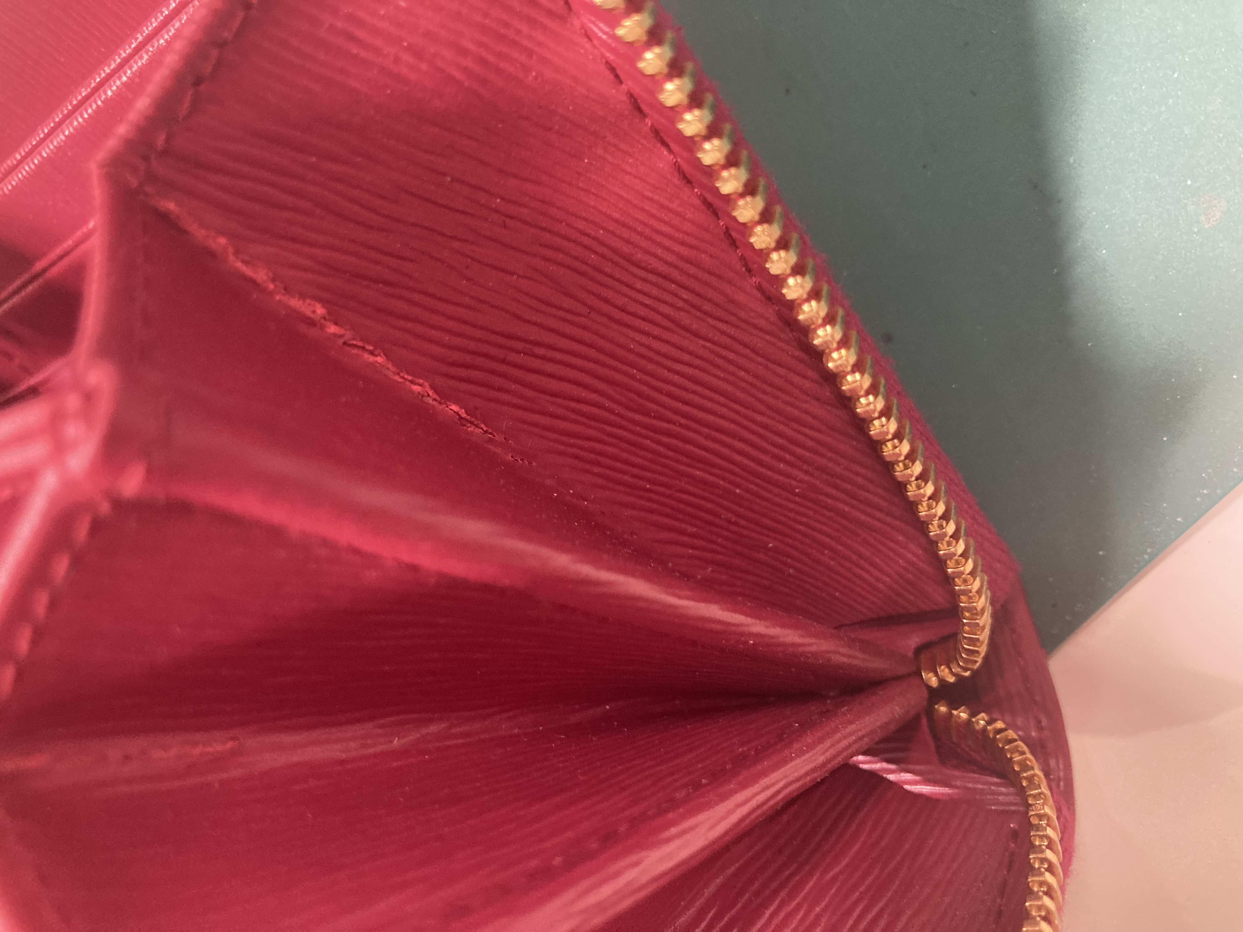 Prada Long Zip Around Wallet in Magenta Tessuto Nylon and Leather Trim, with Box