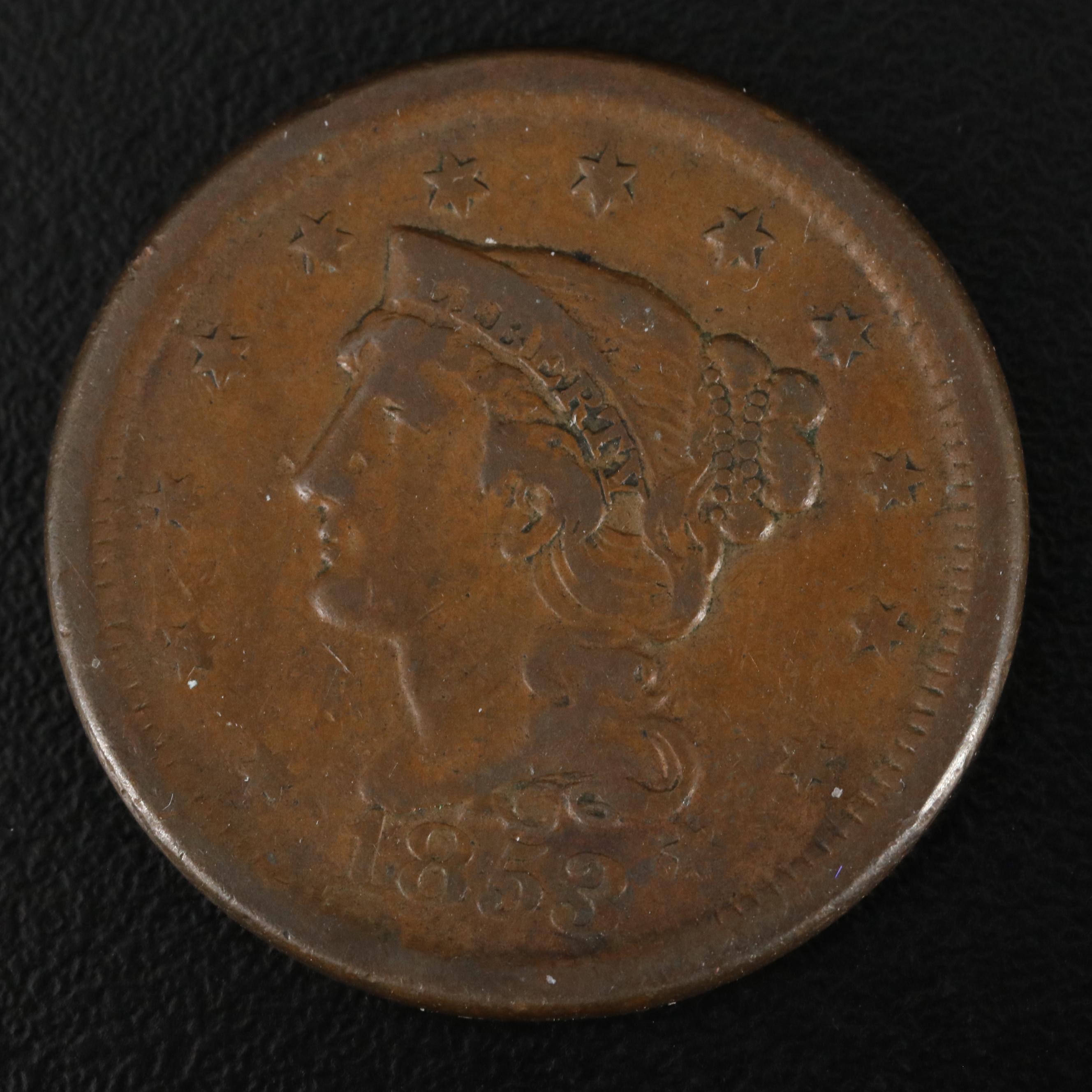 Five Various U.S. Large Cents Including 1832