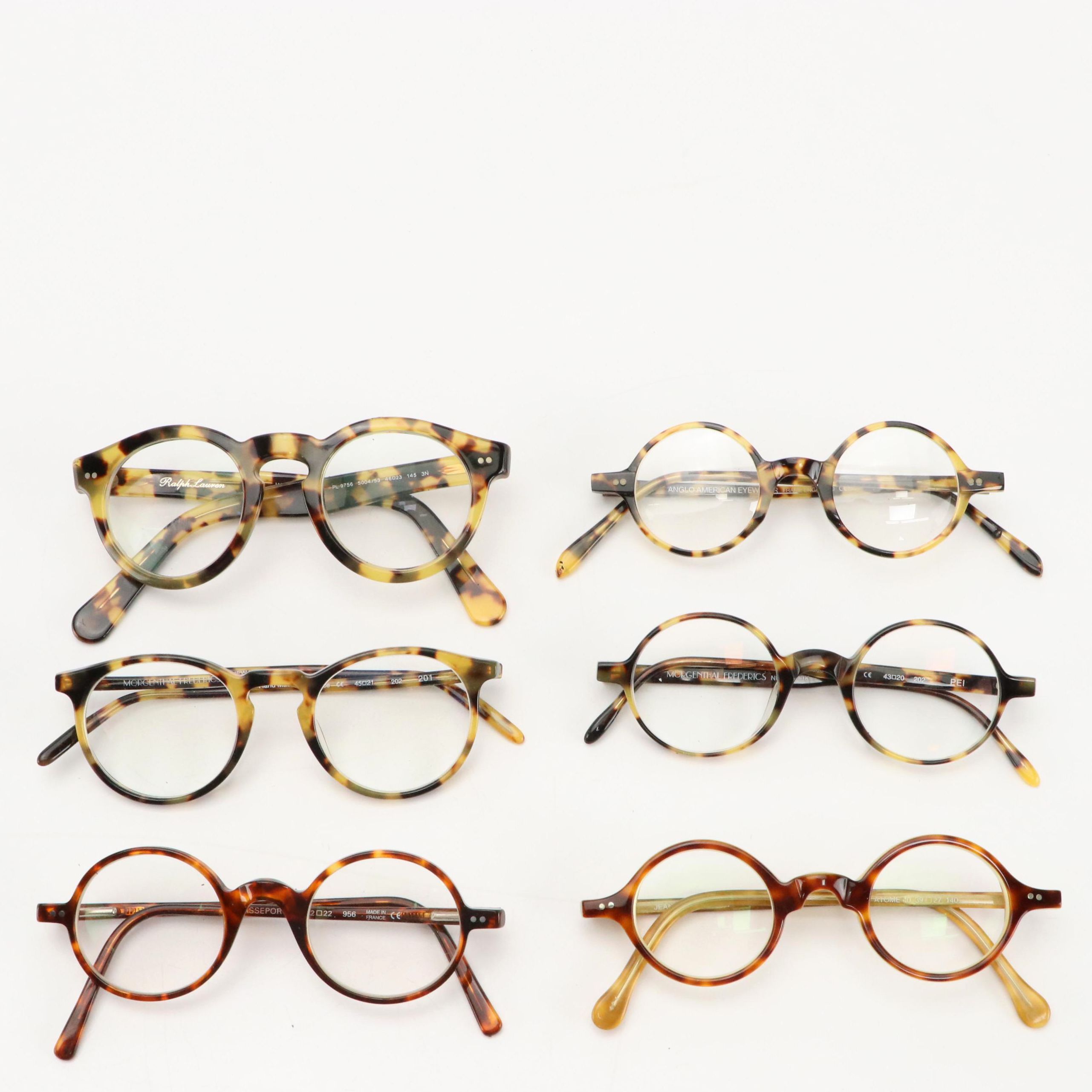 Assorted Round Tortoise Prescription Glasses in Cases