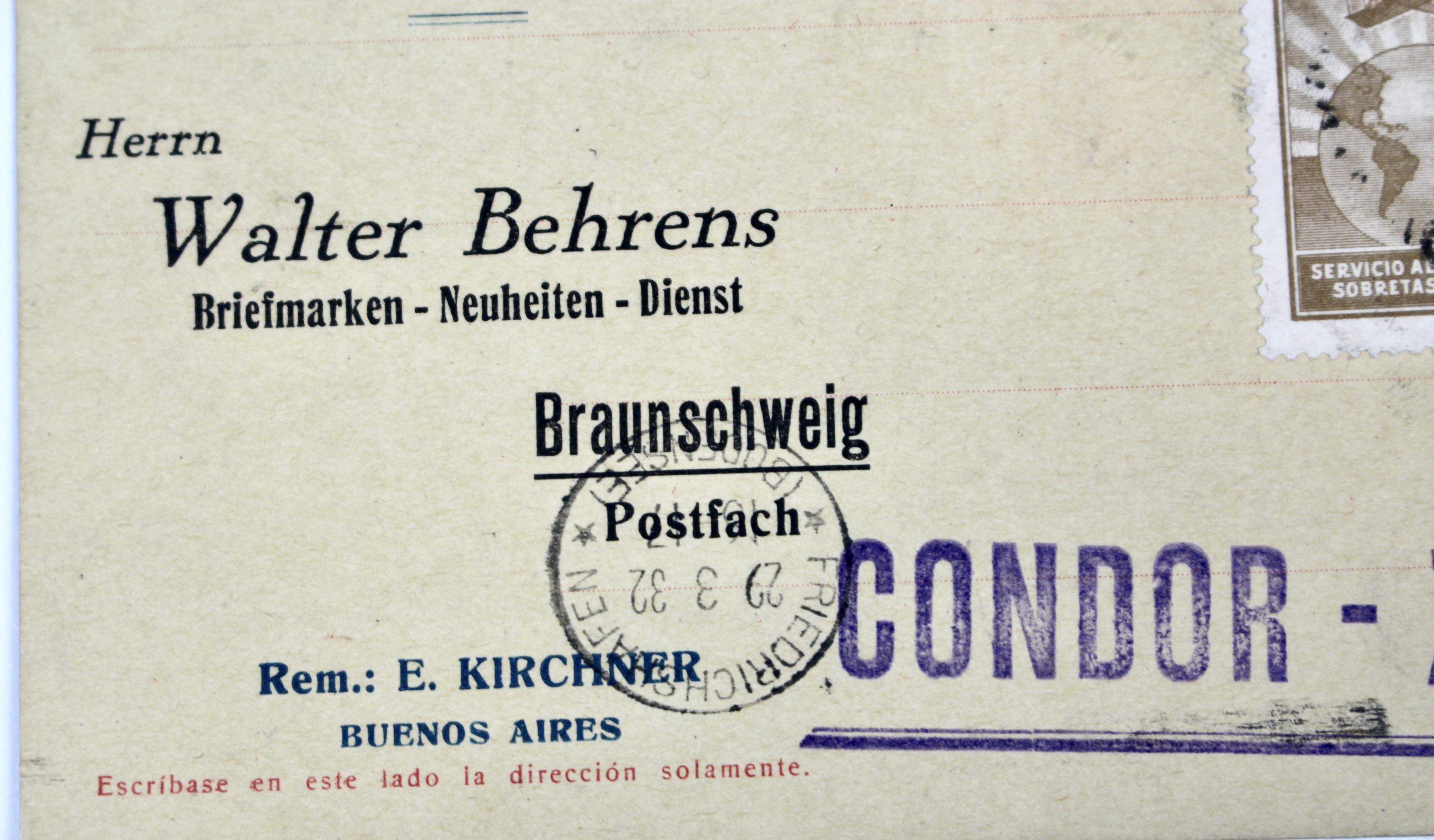 1932 Graf Zeppelin Postcard