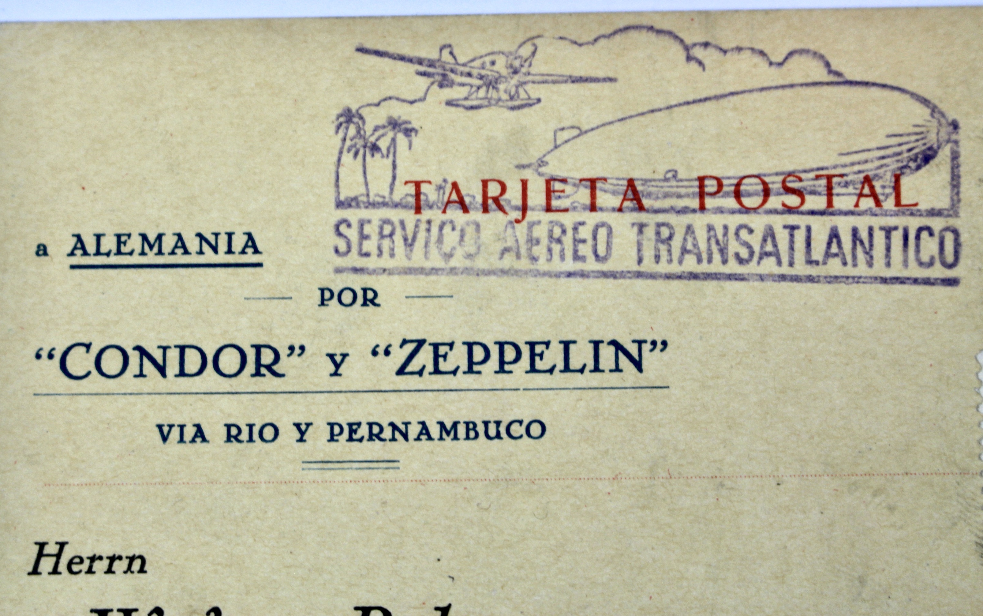 1932 Graf Zeppelin Postcard
