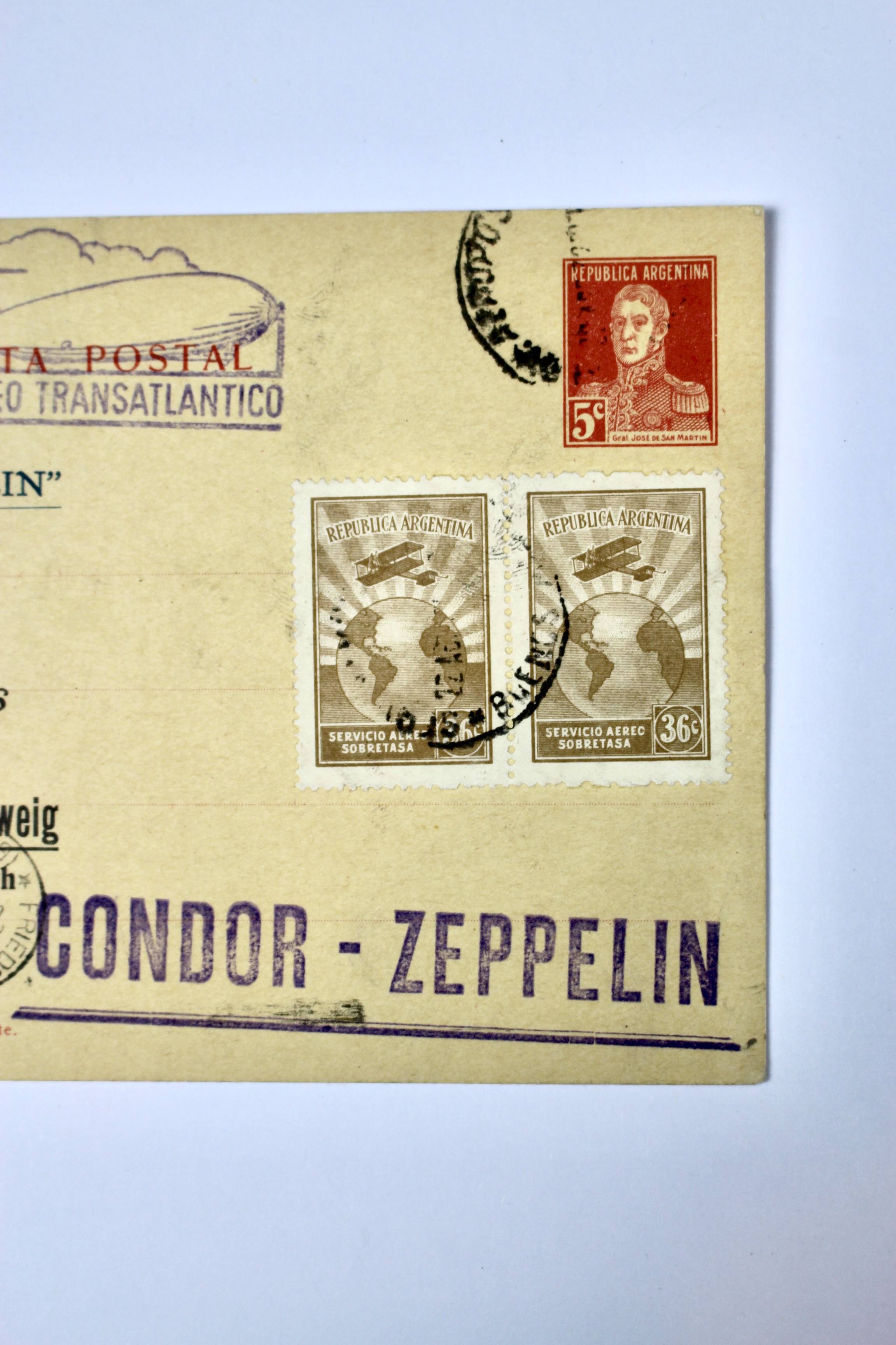 1932 Graf Zeppelin Postcard