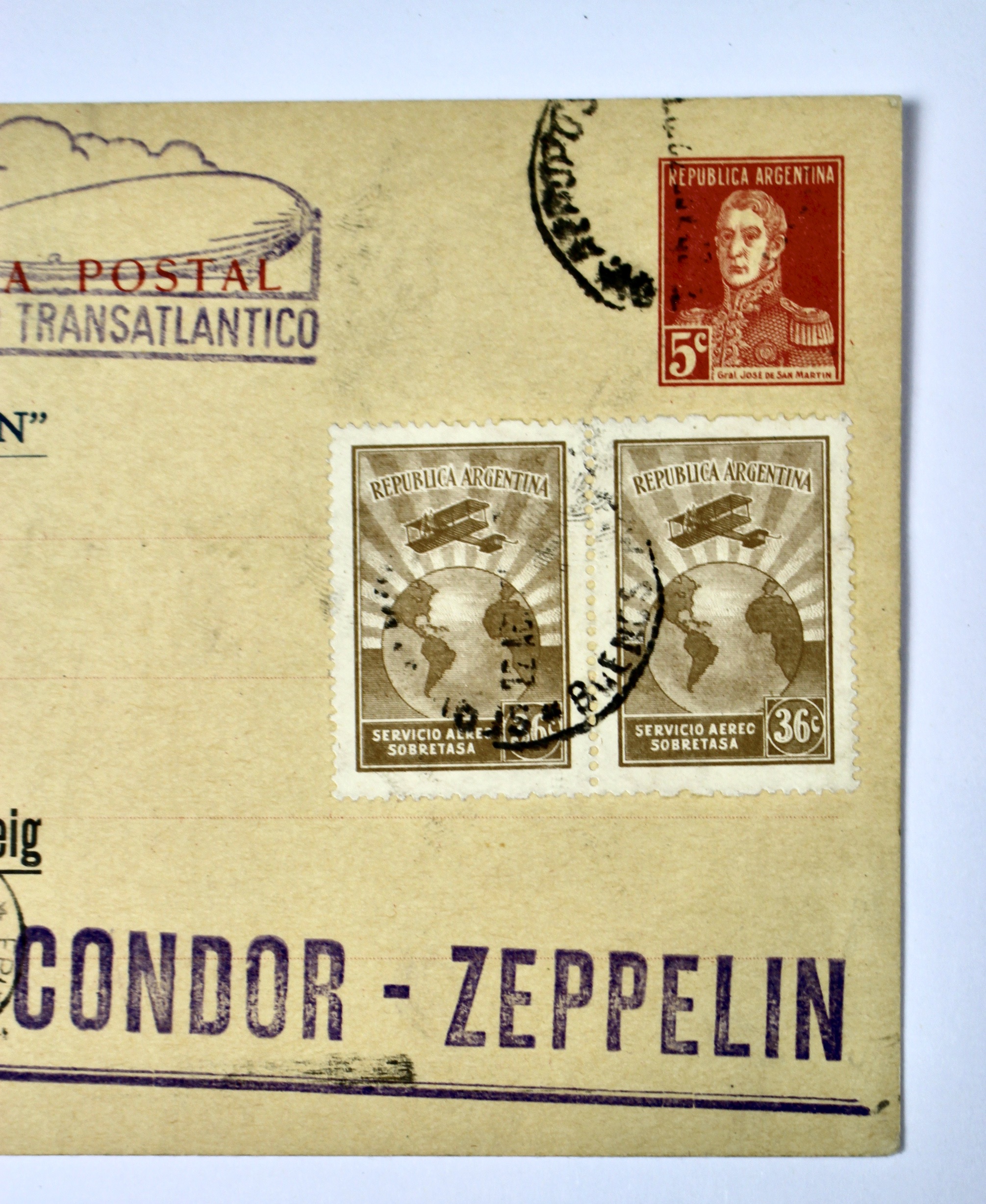 1932 Graf Zeppelin Postcard