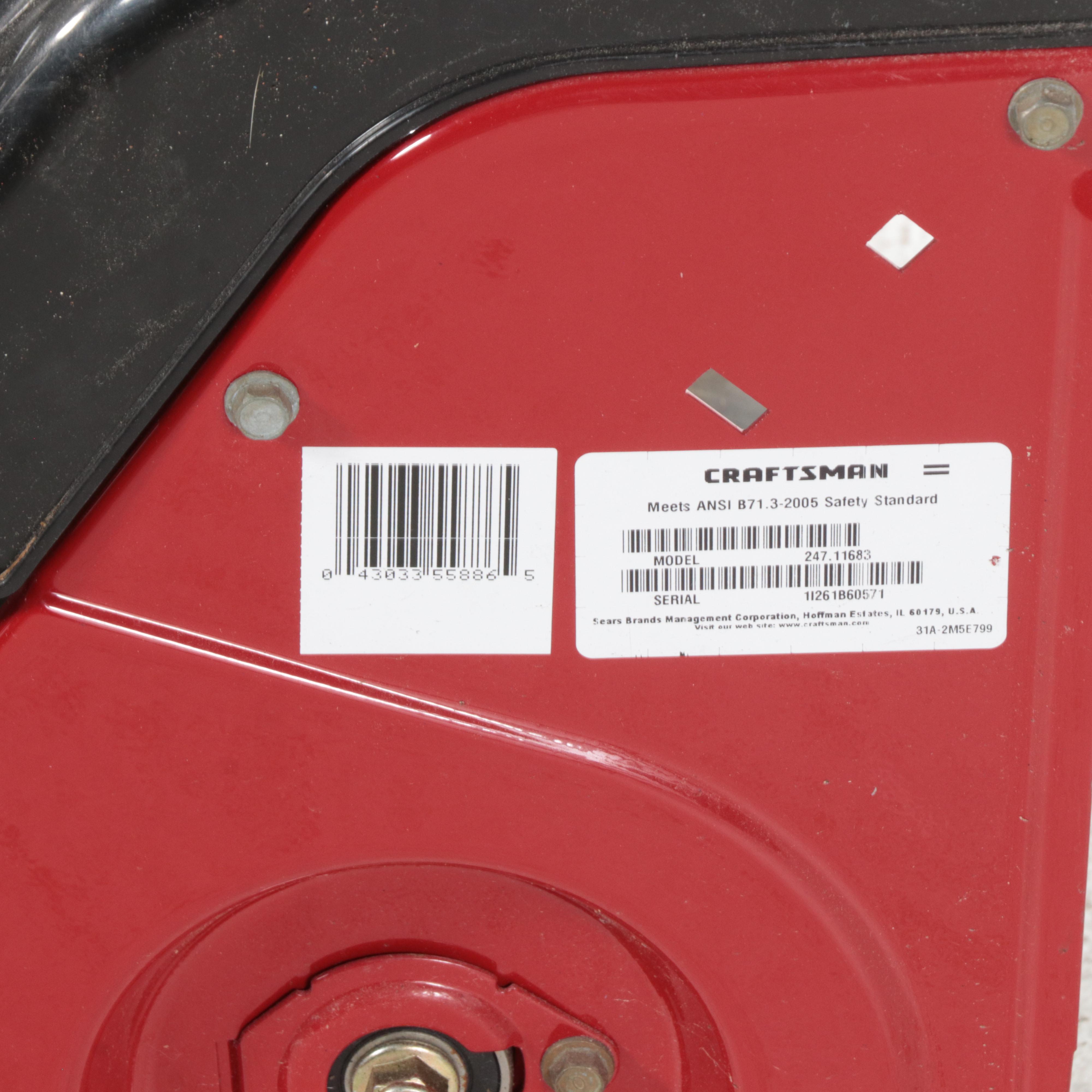 Craftsman 123cc 4-Cycle OHV  21" Clearing Width Snow Blower