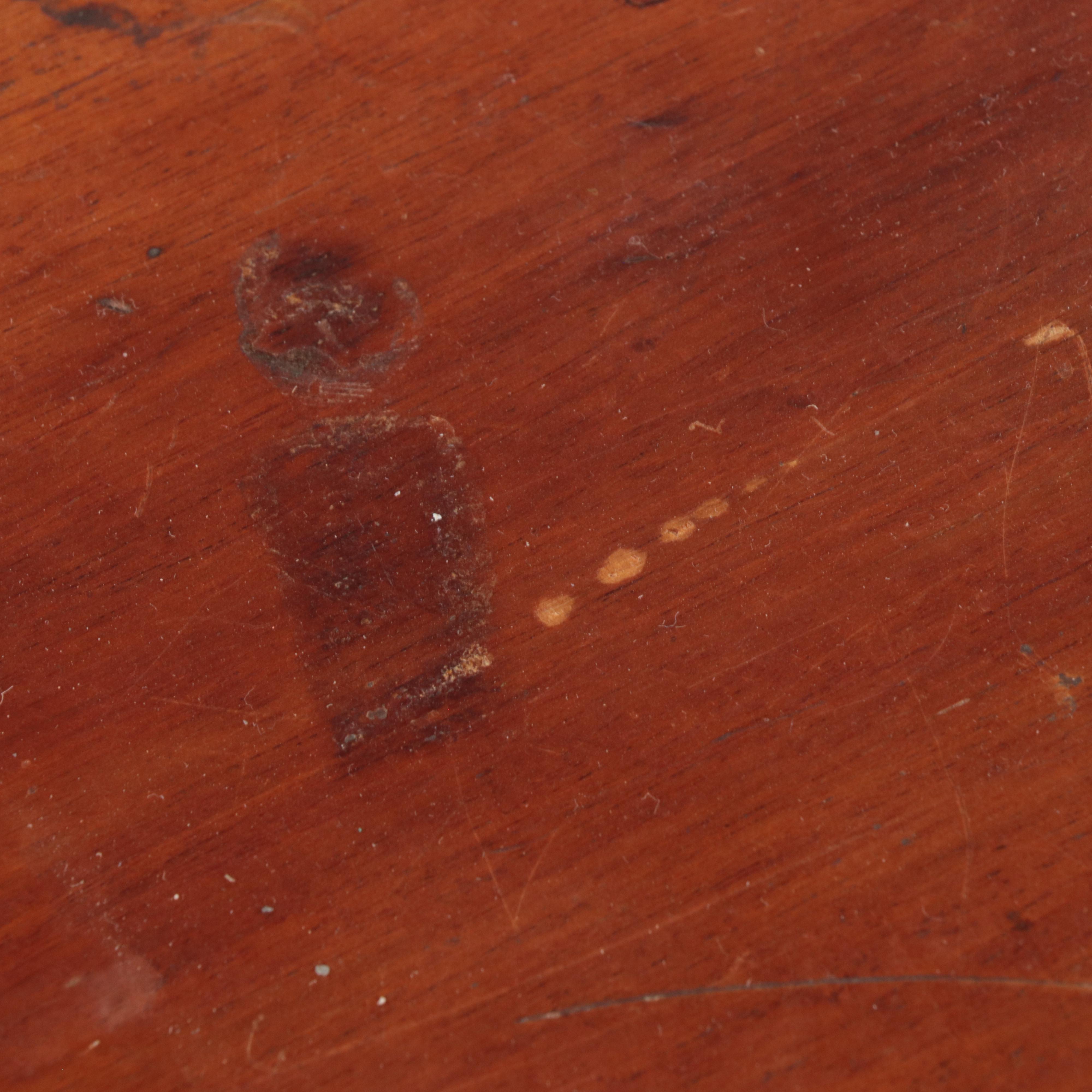 American Empire Revival Mahogany Pedestal Side Table, Early 20th Century