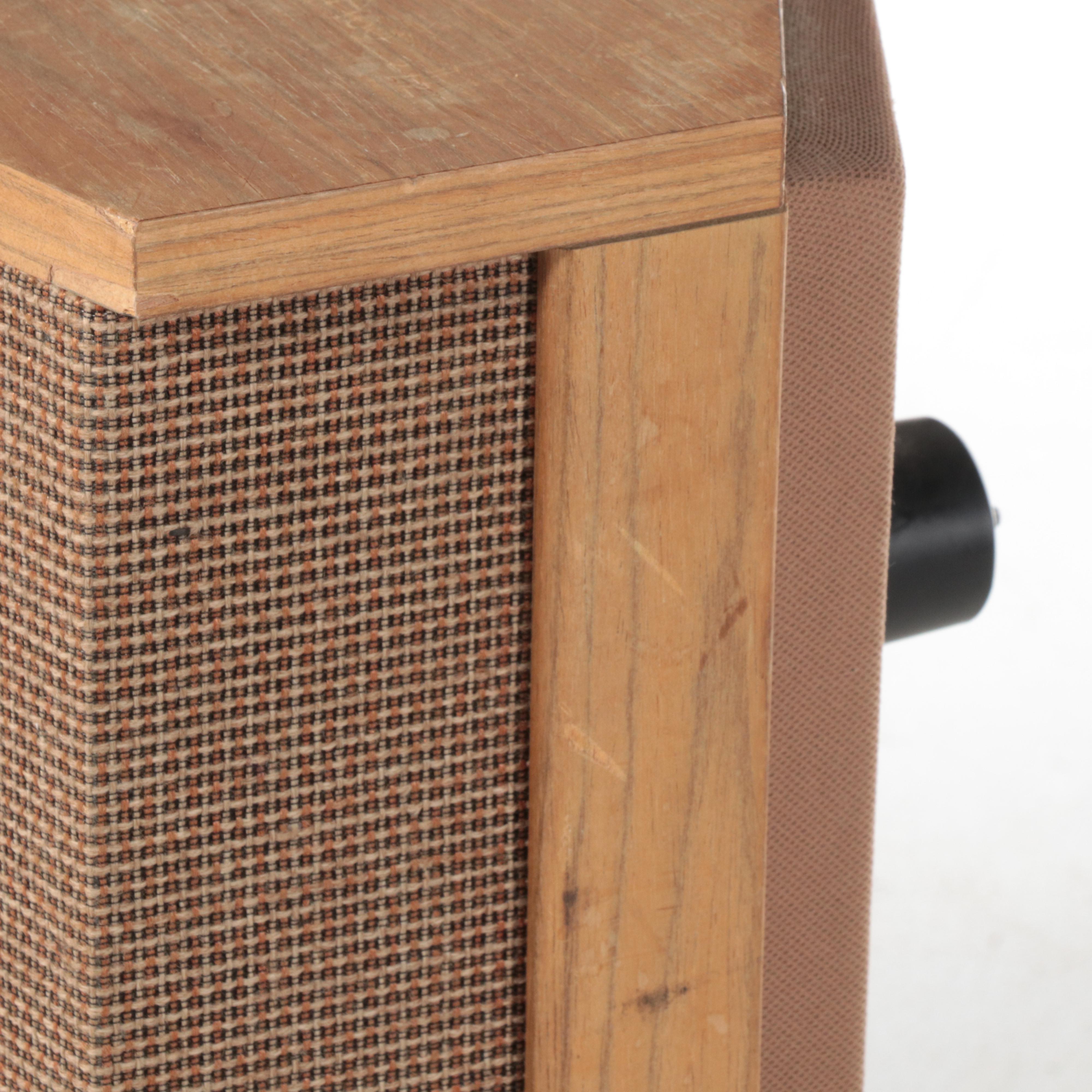 Pair of Bose MCM Style Model 901 Oak Standing Speakers