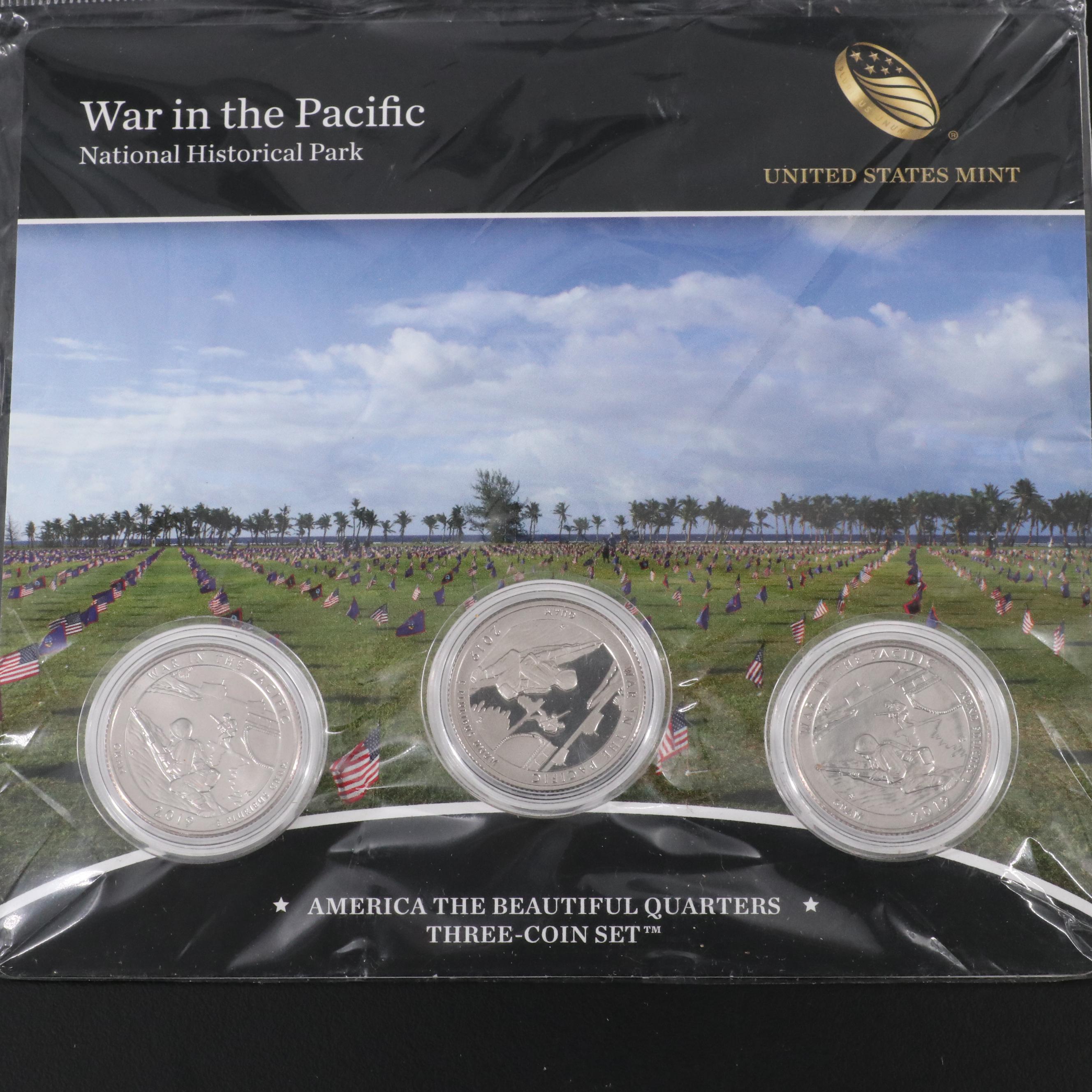 Ten Different America the Beautiful Quarters 3-Coin Sets