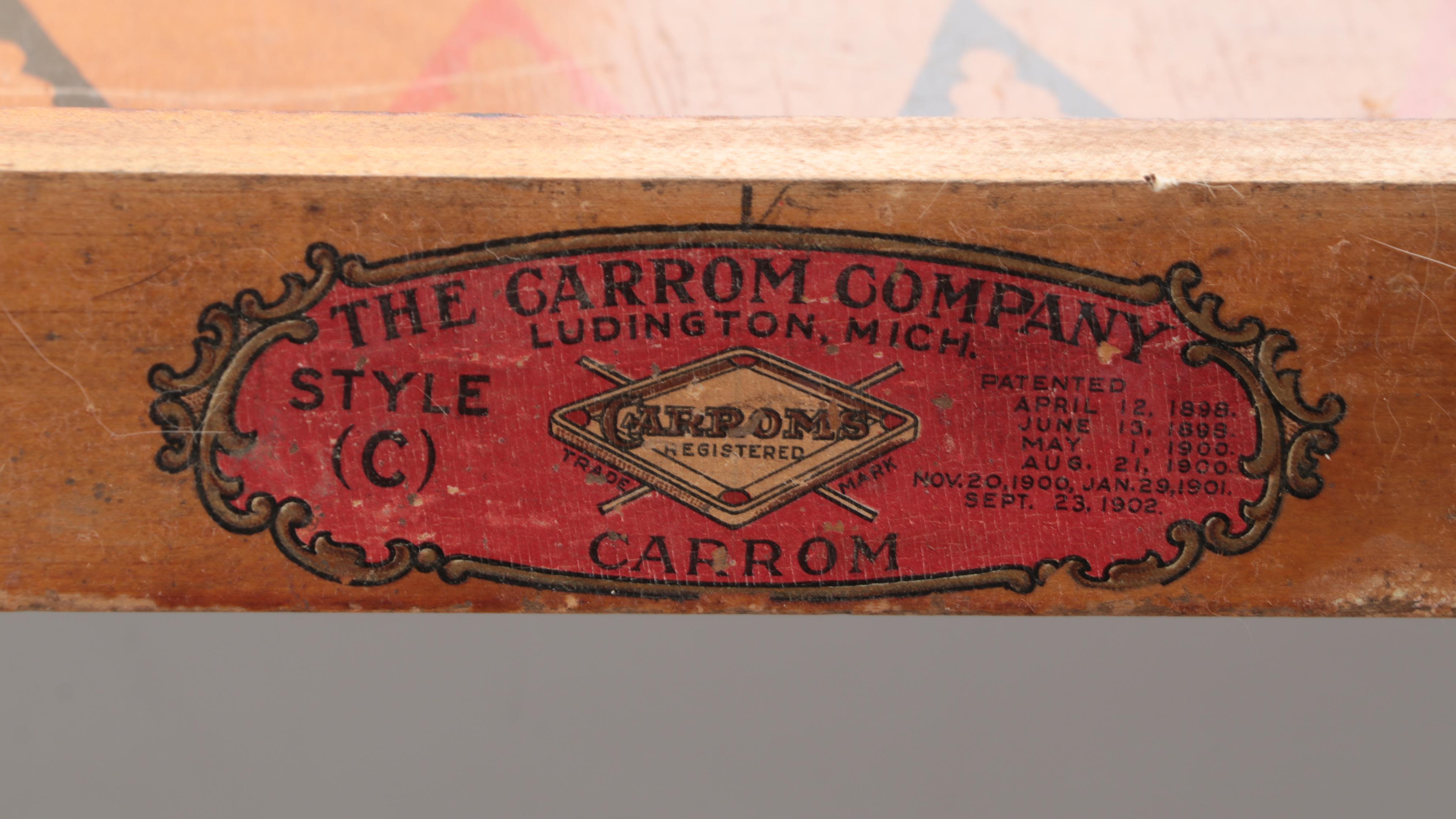 The Carrom Company and Wooden Double Sided Game Boards