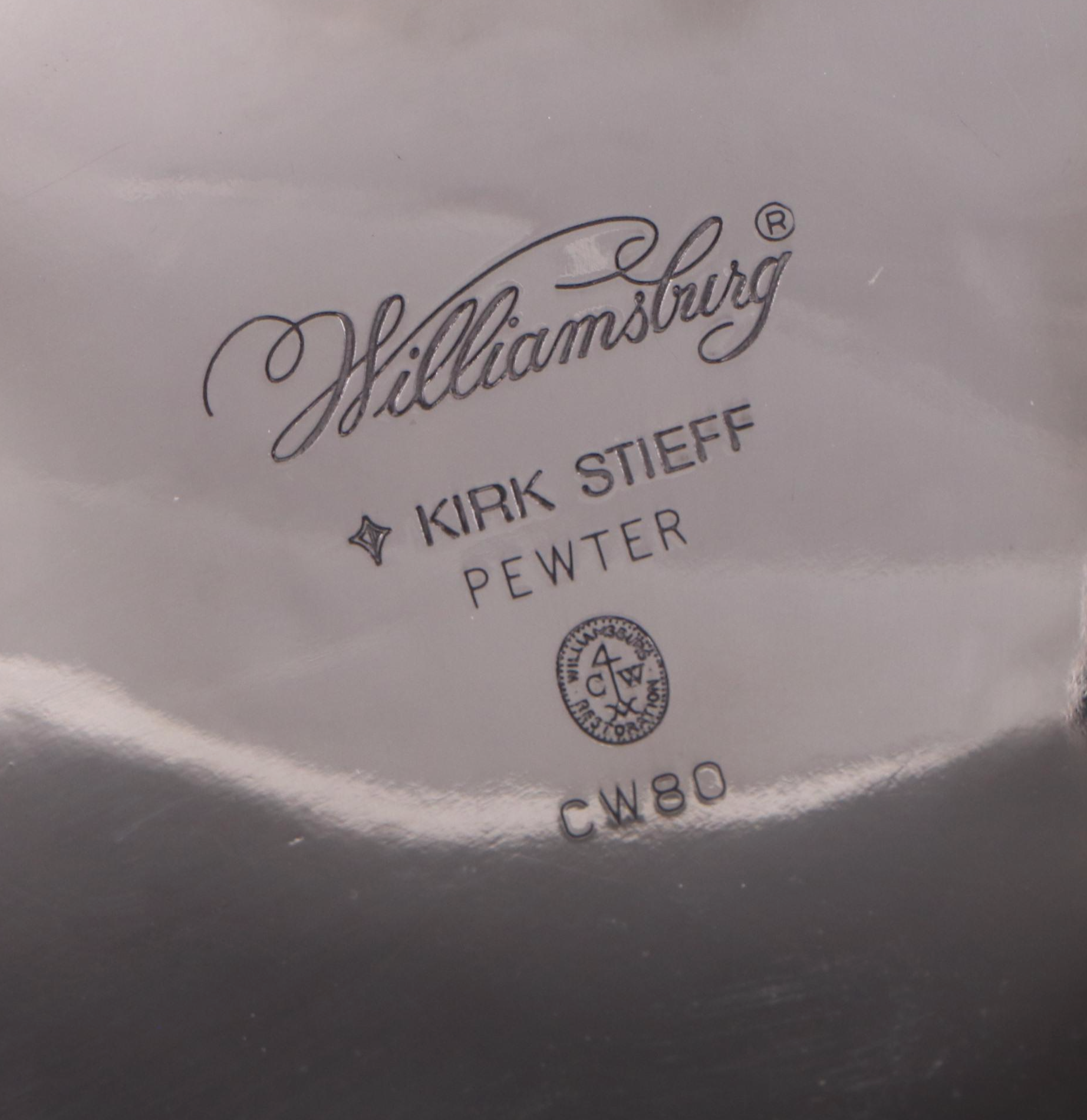 Kirk Stieff "Williamsburg" Pewter Coffee and Tea Pots EBTH