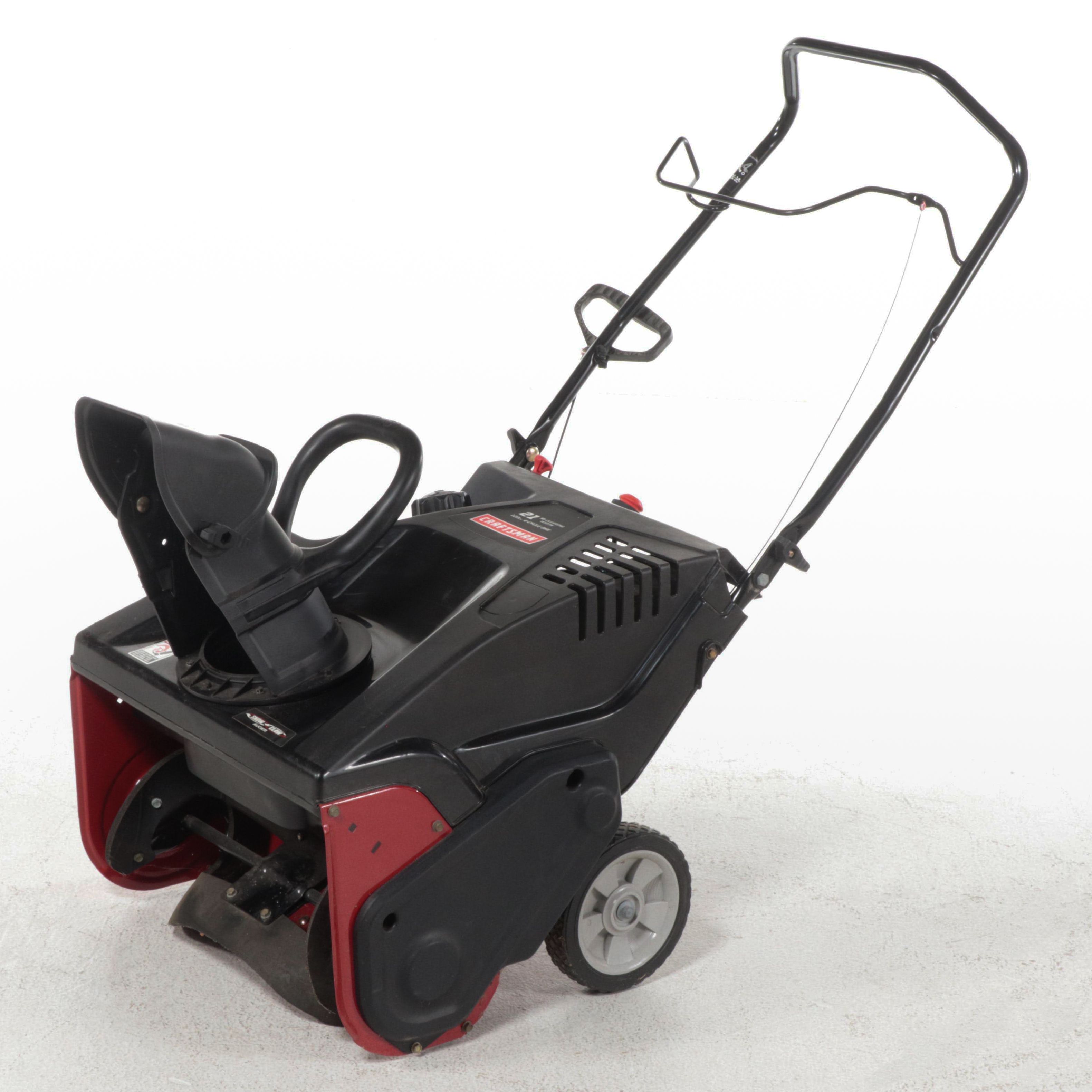 Craftsman 123cc 4Cycle OHV 21" Clearing Width Snow Blower EBTH