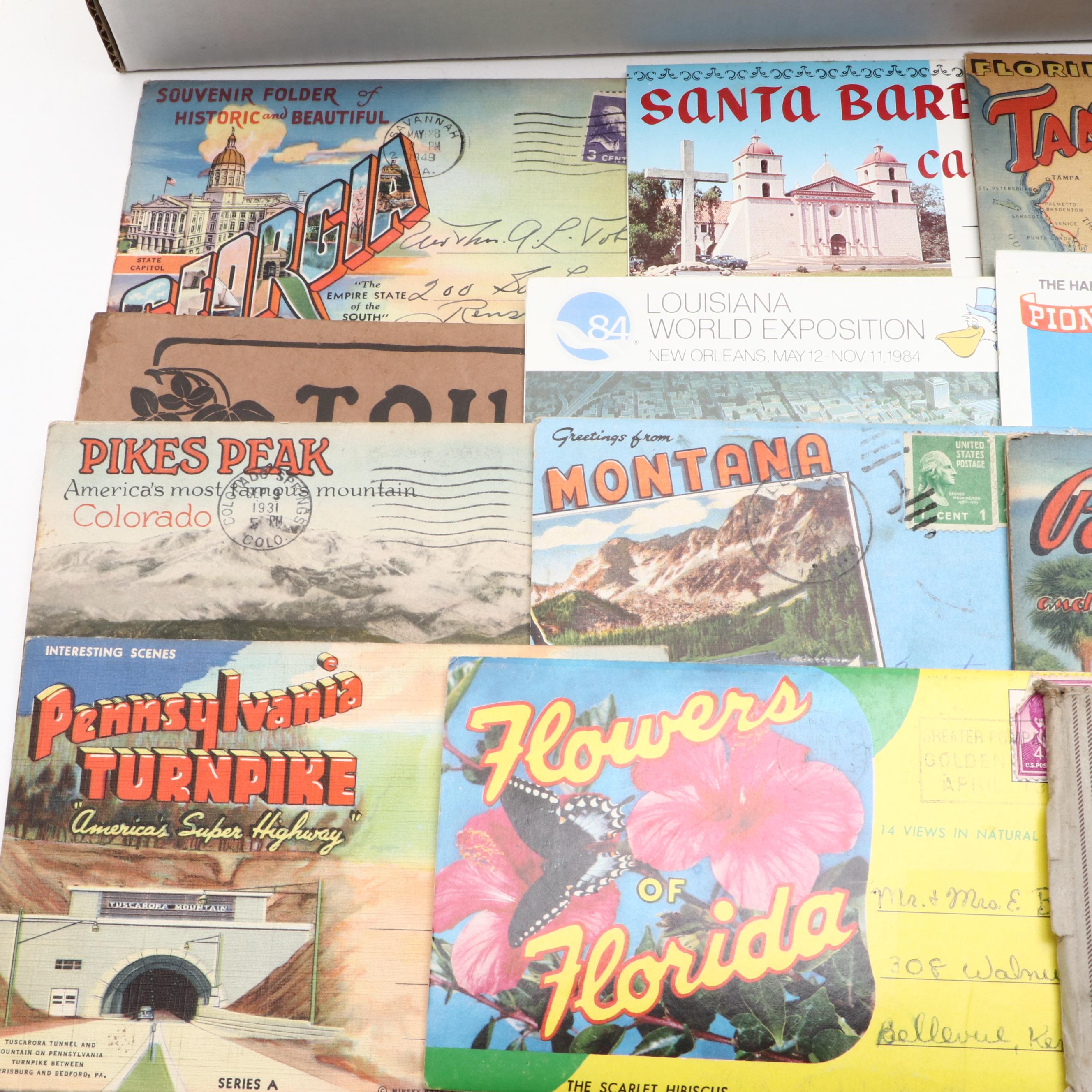 Florida, New Mexico, California and Other Souvenir Postcards